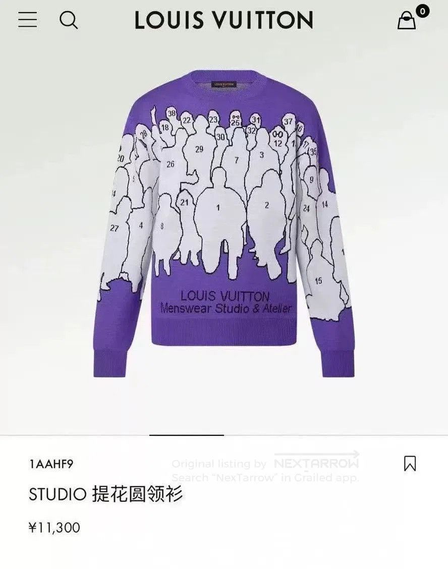 Louis Vuitton LV Logo Knit Sweater. Size US M / EU 48-50 / 2 - 6 Thumbnail