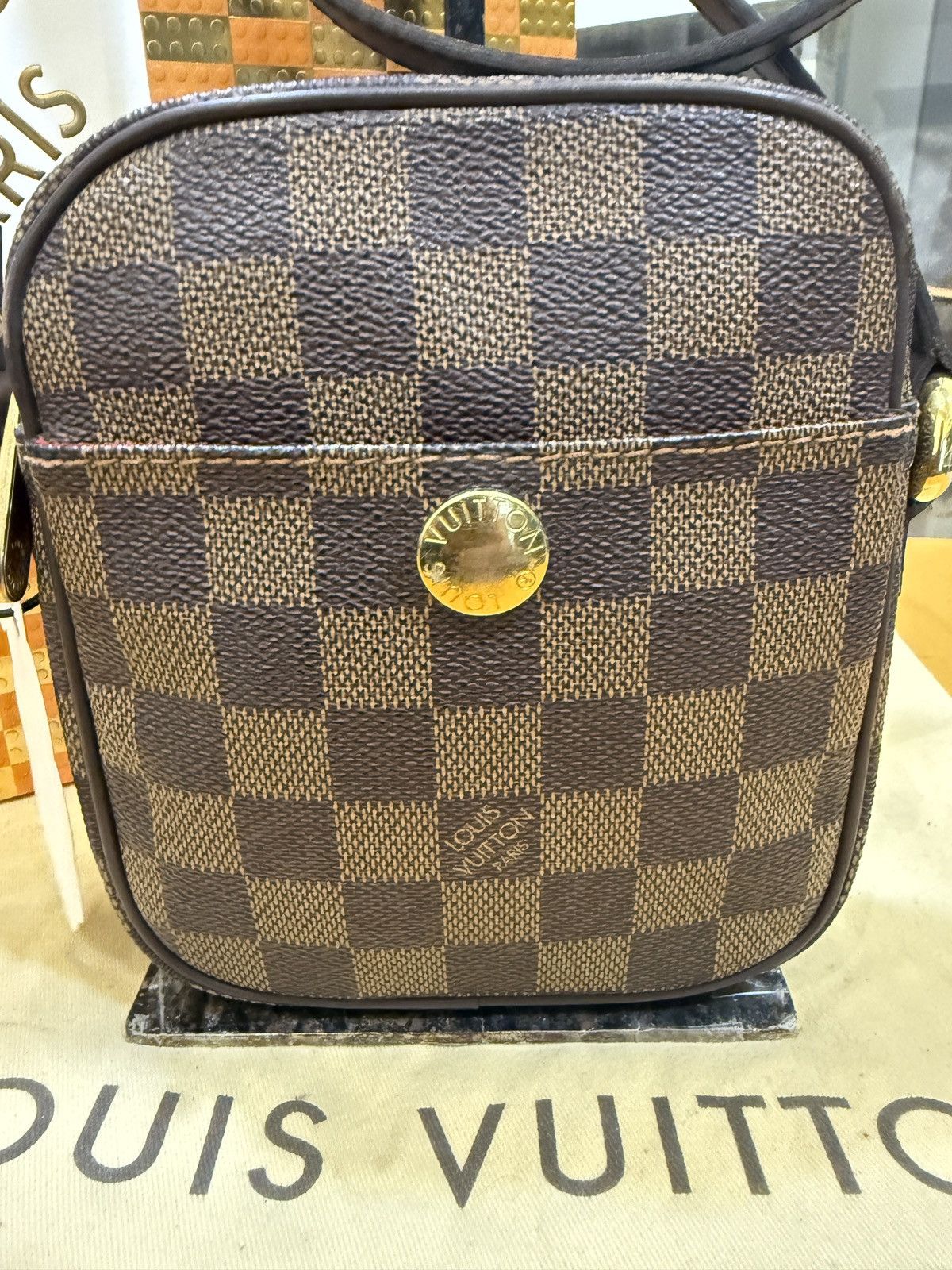 Louis Vuitton LOUIS VUITTON DAMİER EBENE RIFT -2142 Size ONE SIZE - 4 Thumbnail