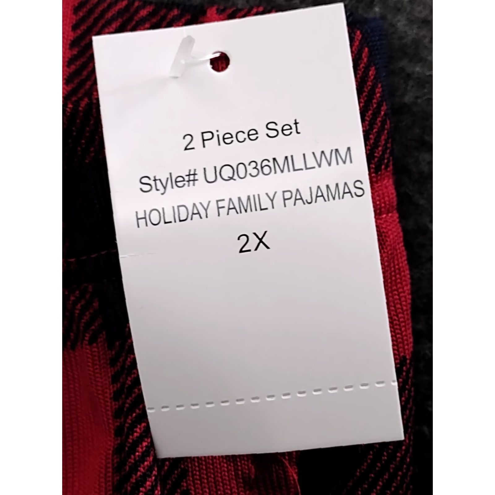 Vintage Dearfoams Men's Red & Black Plaid Pajama Pants 2XL Lounge Pants with Pockets, Holiday Flannel Blended Fabric Shirt Size US 39 - 6 Thumbnail