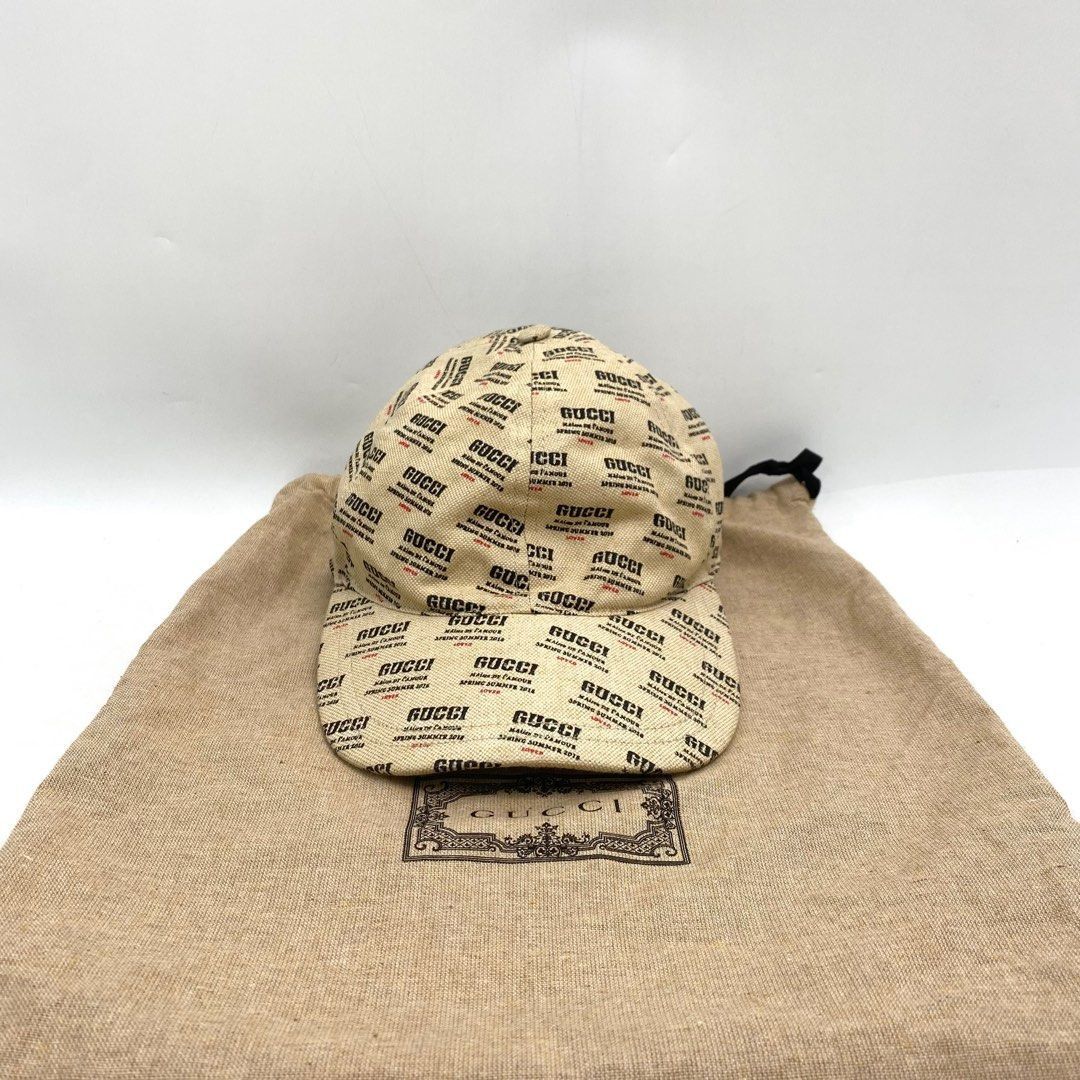 Gucci Gucci Hat Cap Beige Size ONE SIZE - 9 Thumbnail