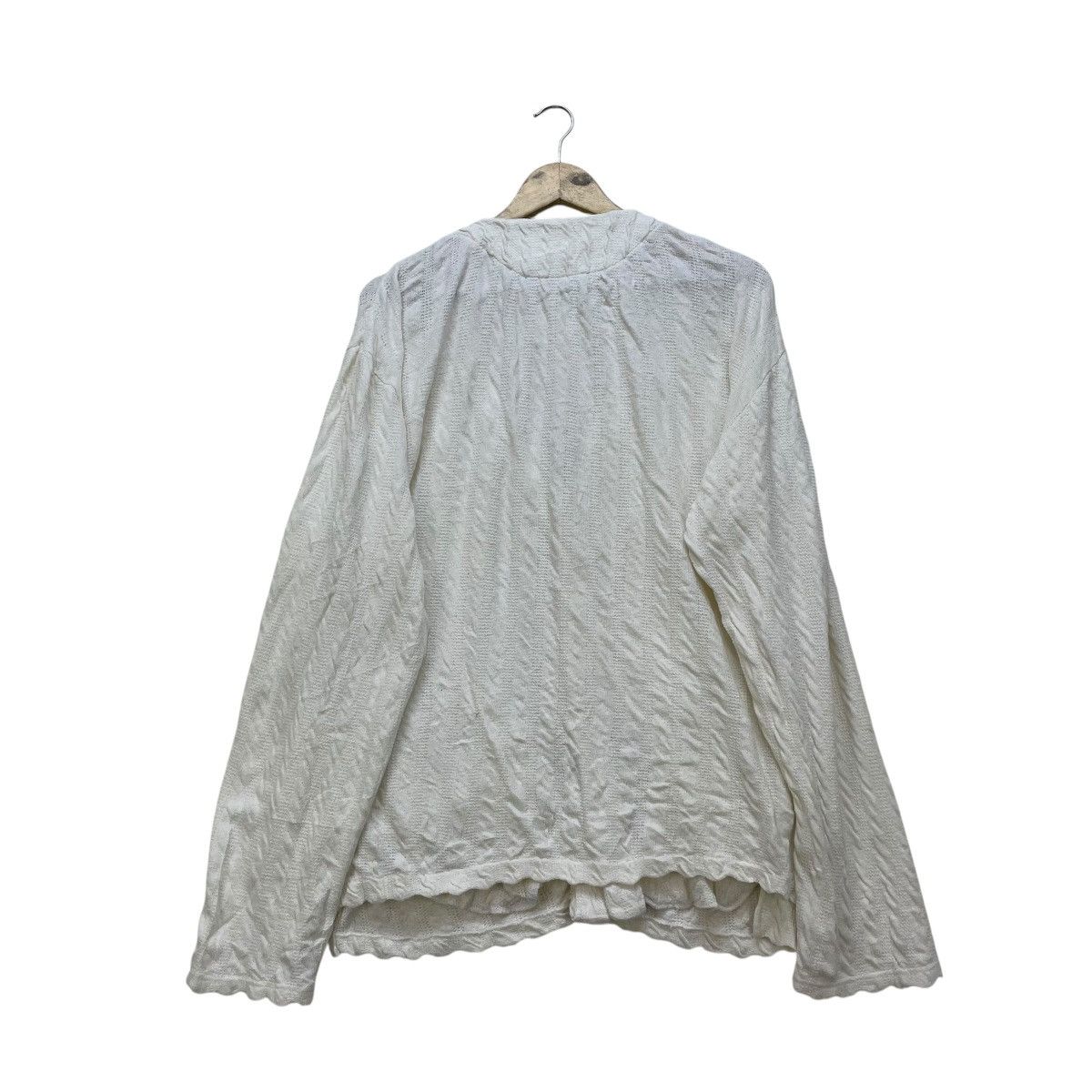 Katharine Hamnett London 💥Katharine Hamnett London White Cardigan Drape Jacket Size M / US 6-8 / IT 42-44 - 2 Thumbnail