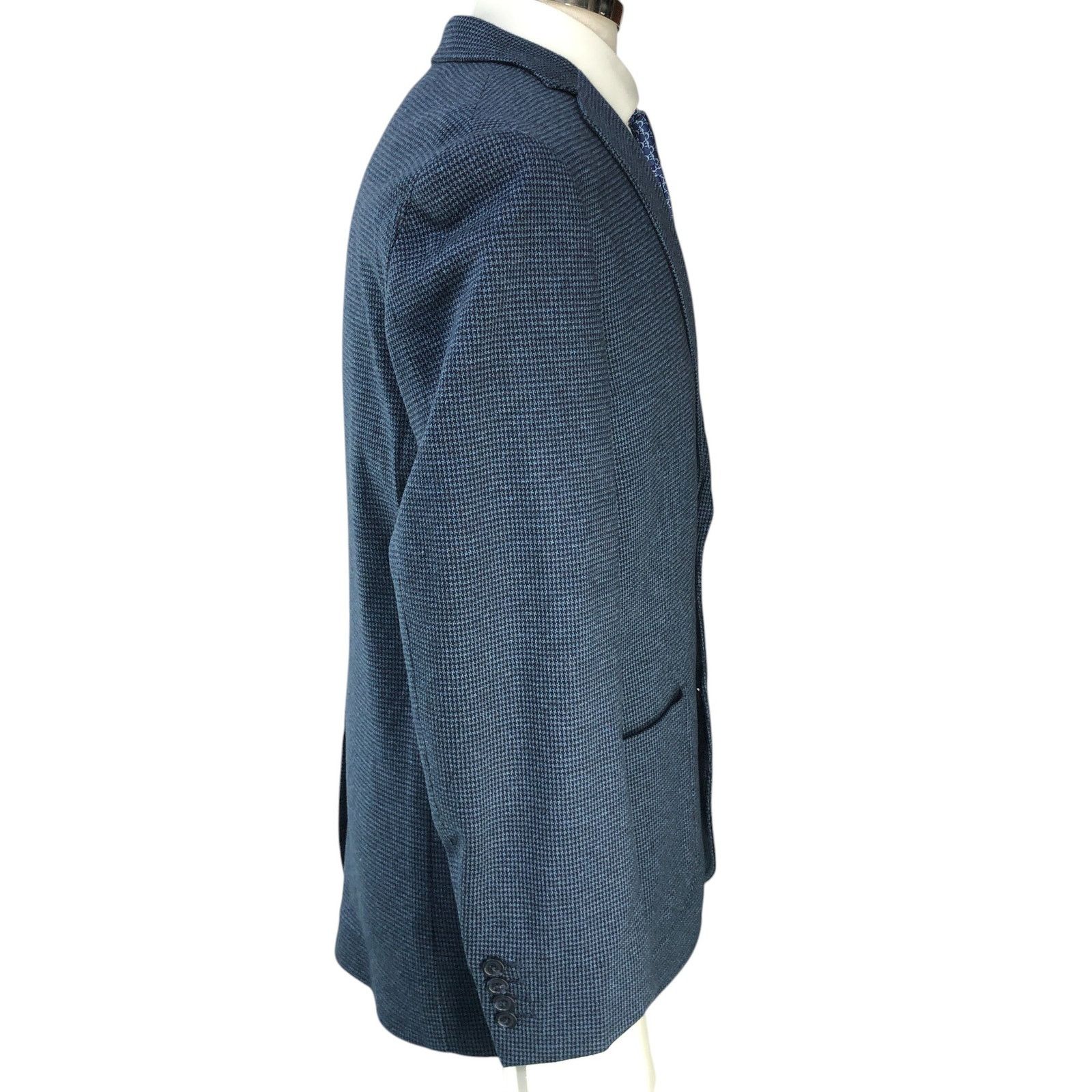 Hart Schaffner Marx Hart Schaffner Marx Sz L Sport Coat Unstructured Houndstooth Size 44R - 11 Thumbnail
