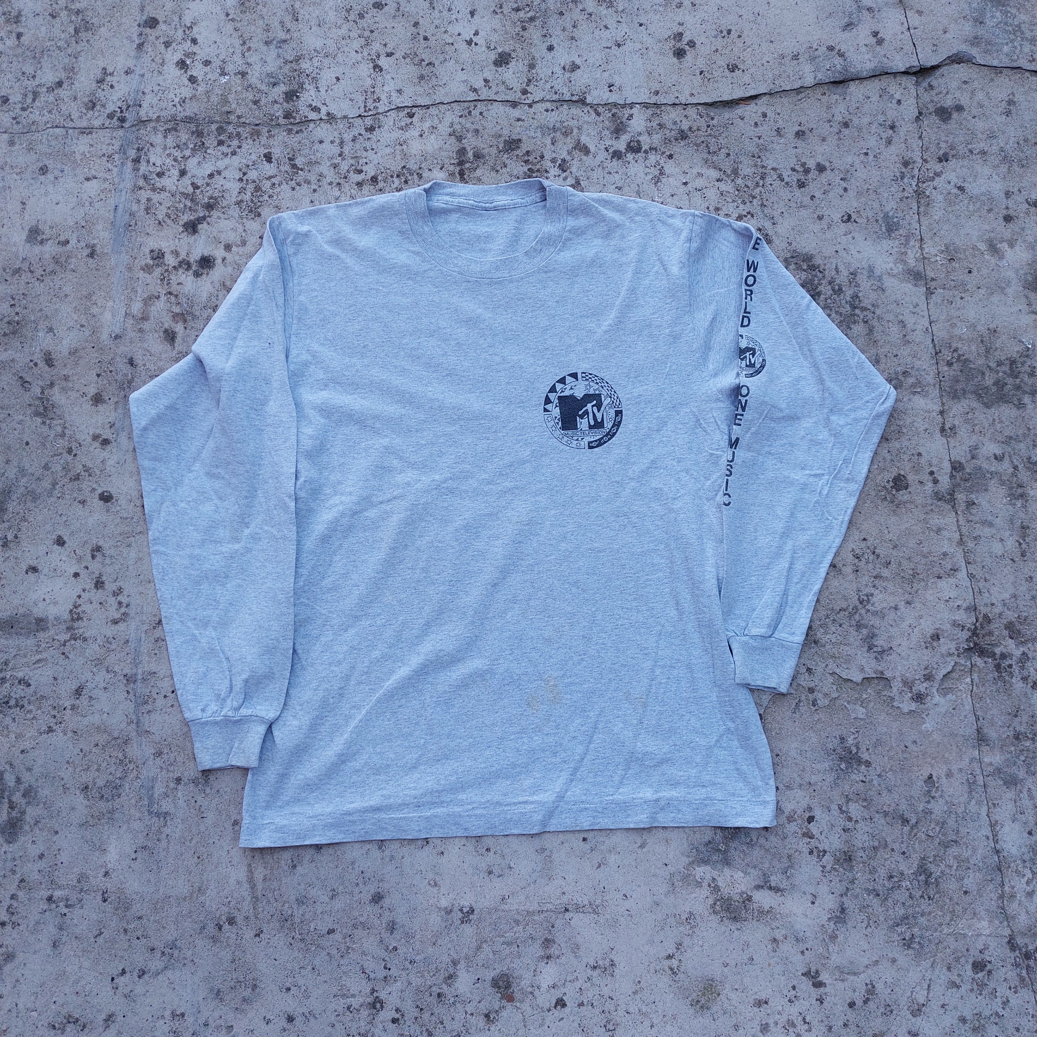 Band Tees × Mtv × Vintage mtv music television vintage 90s longsleeve shirt Size US XL / EU 56 / 4 - 1 Thumbnail