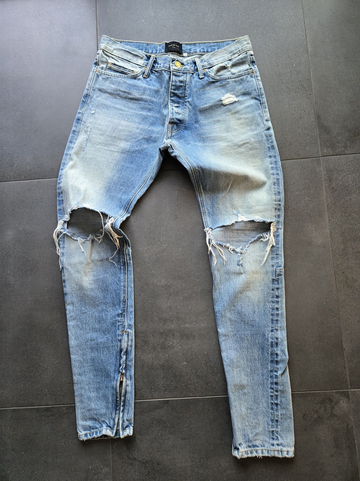 Fear of God Fear of God 5th fifth collection Denim zipper