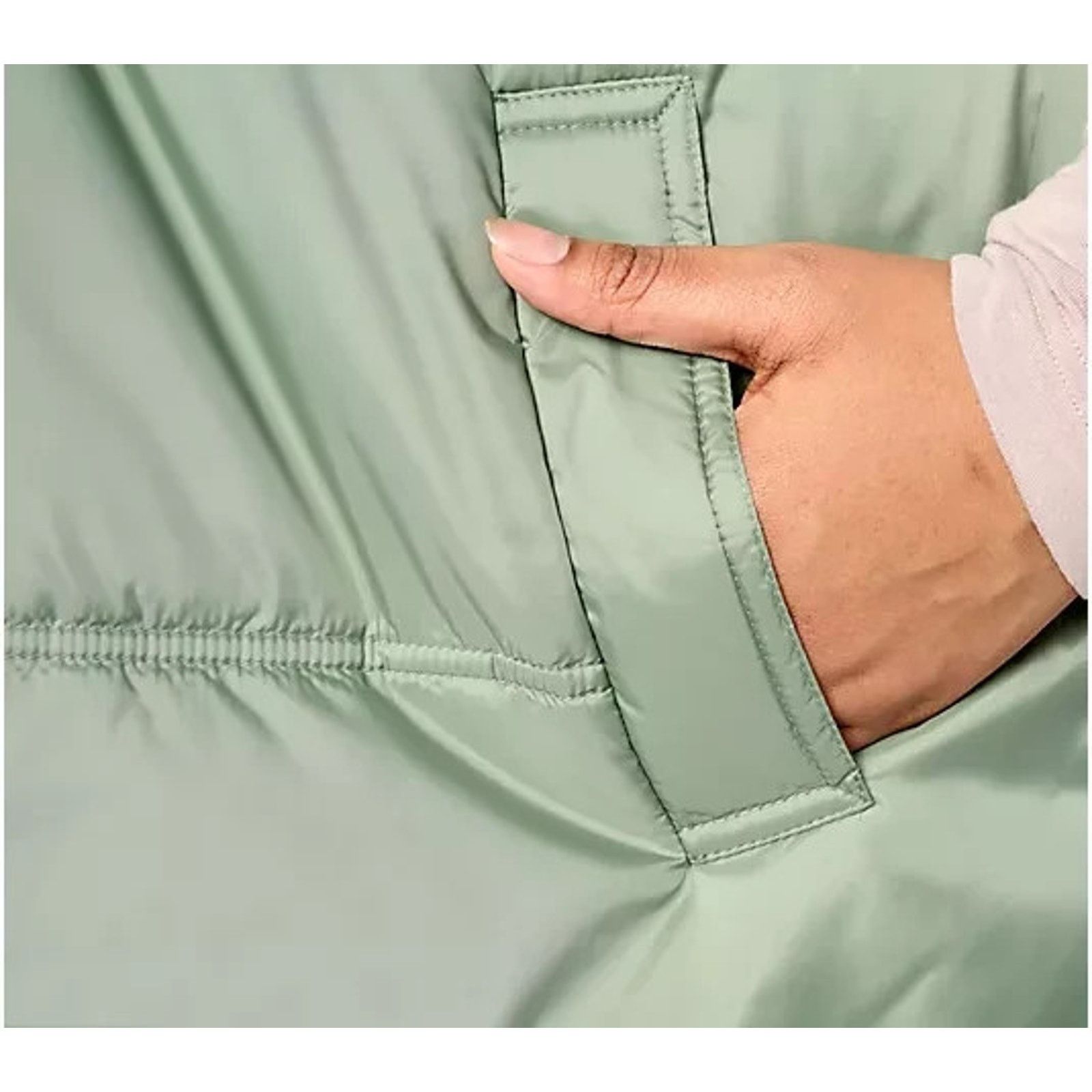 Oliver Peoples Peace Love World Pufer Vest with Cinch Waist Sage 1X A628272 Size ONE SIZE - 3 Thumbnail