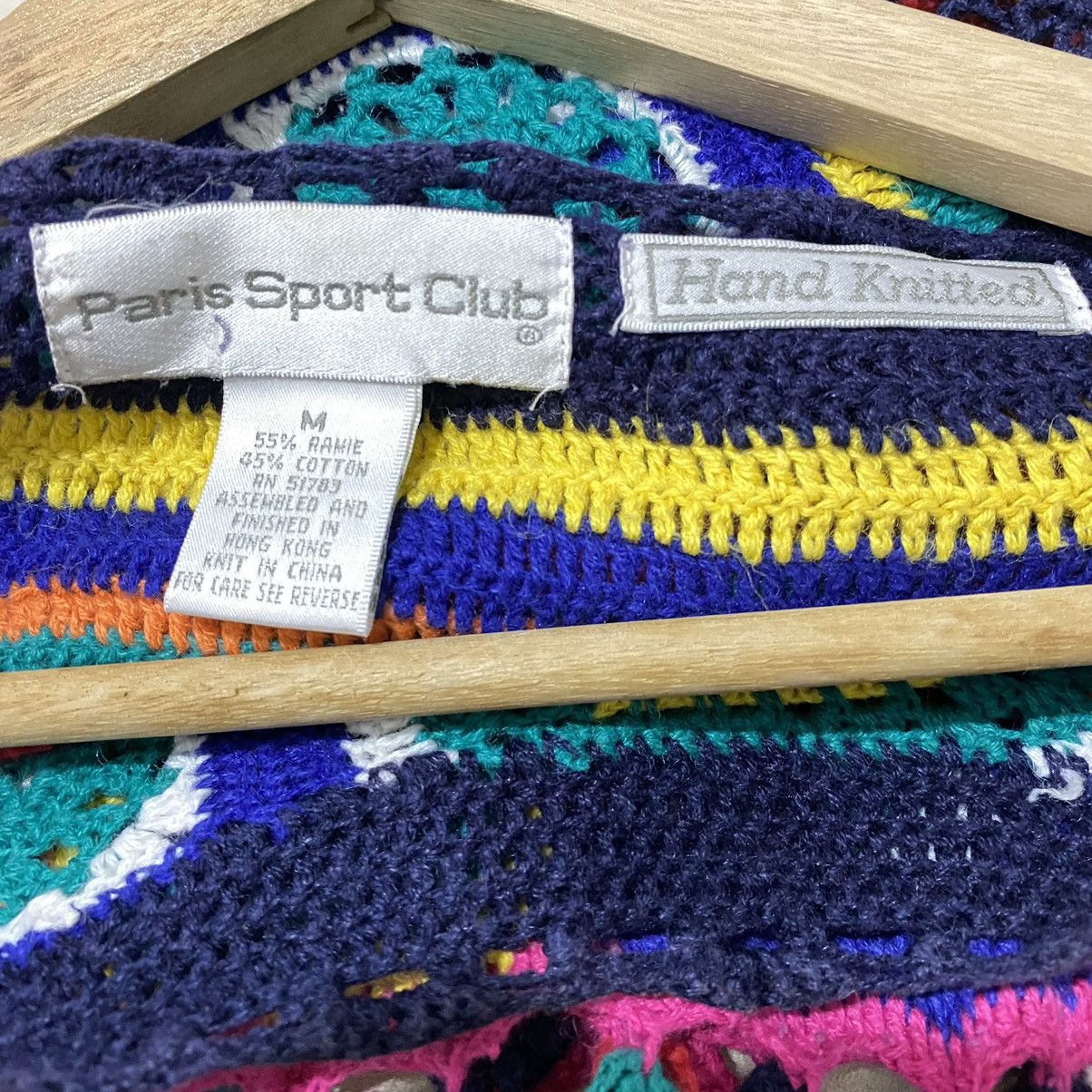 Handmade CROCHET PARIS SPORT CLUB Size M / US 6-8 / IT 42-44 - 2 Thumbnail