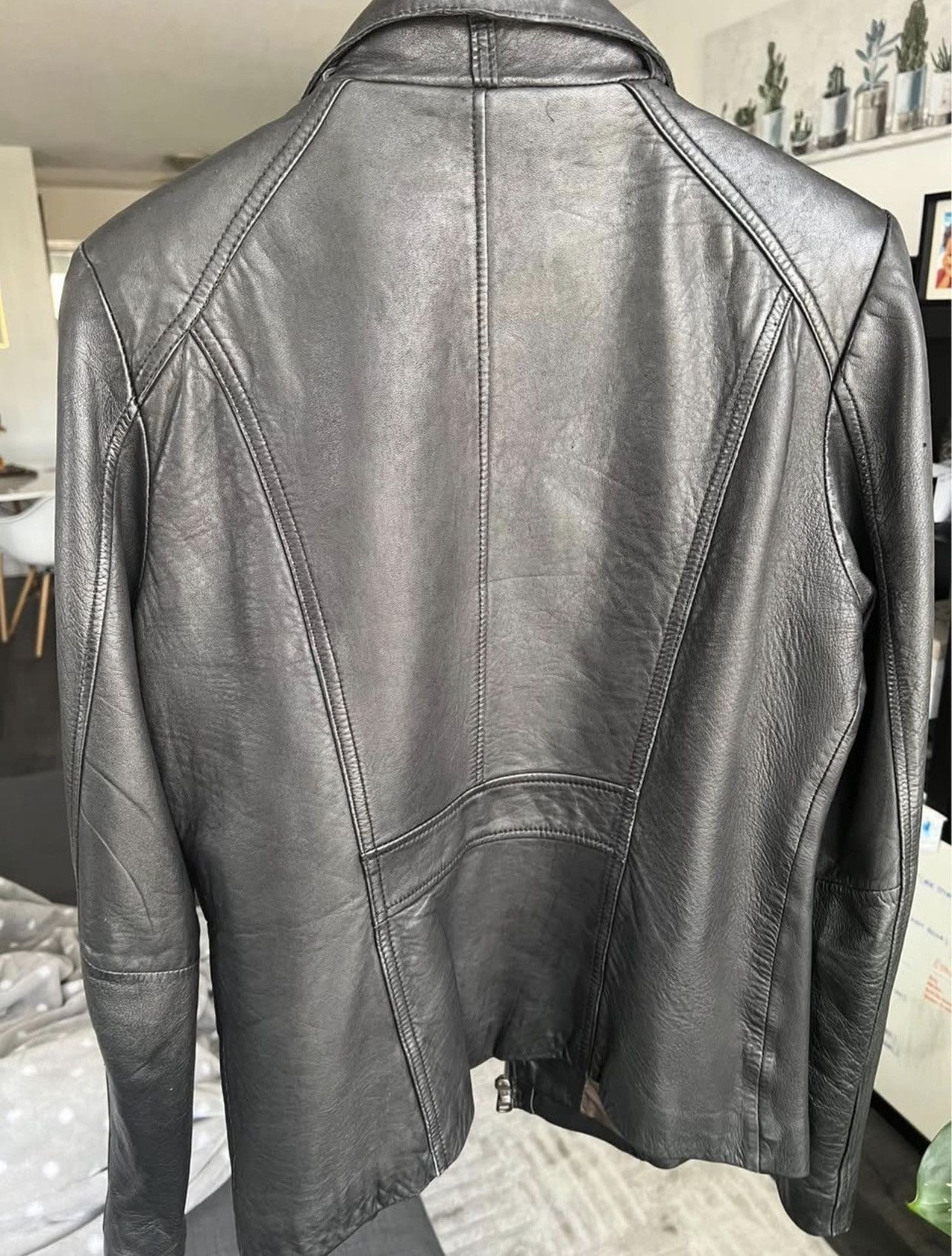 Andrew Marc Marc New York, Moto leather, lambskin jacket Size M / US 6-8 / IT 42-44 - 3 Thumbnail