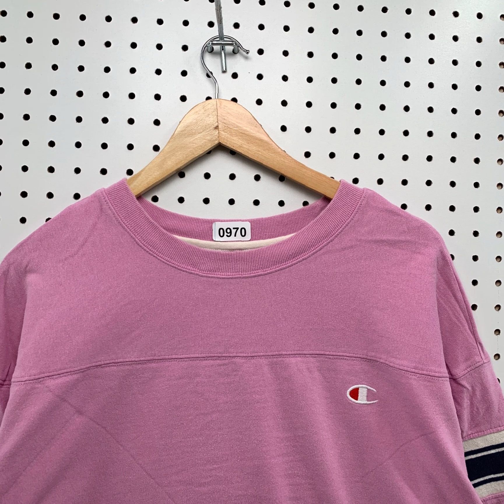 Champion CHAMPION Sweatshirt Womens Large Pink Embroidered Pullover Crew Neck Casual Activewear Size L Shirt Size L / US 10 / IT 46 - 5 Thumbnail