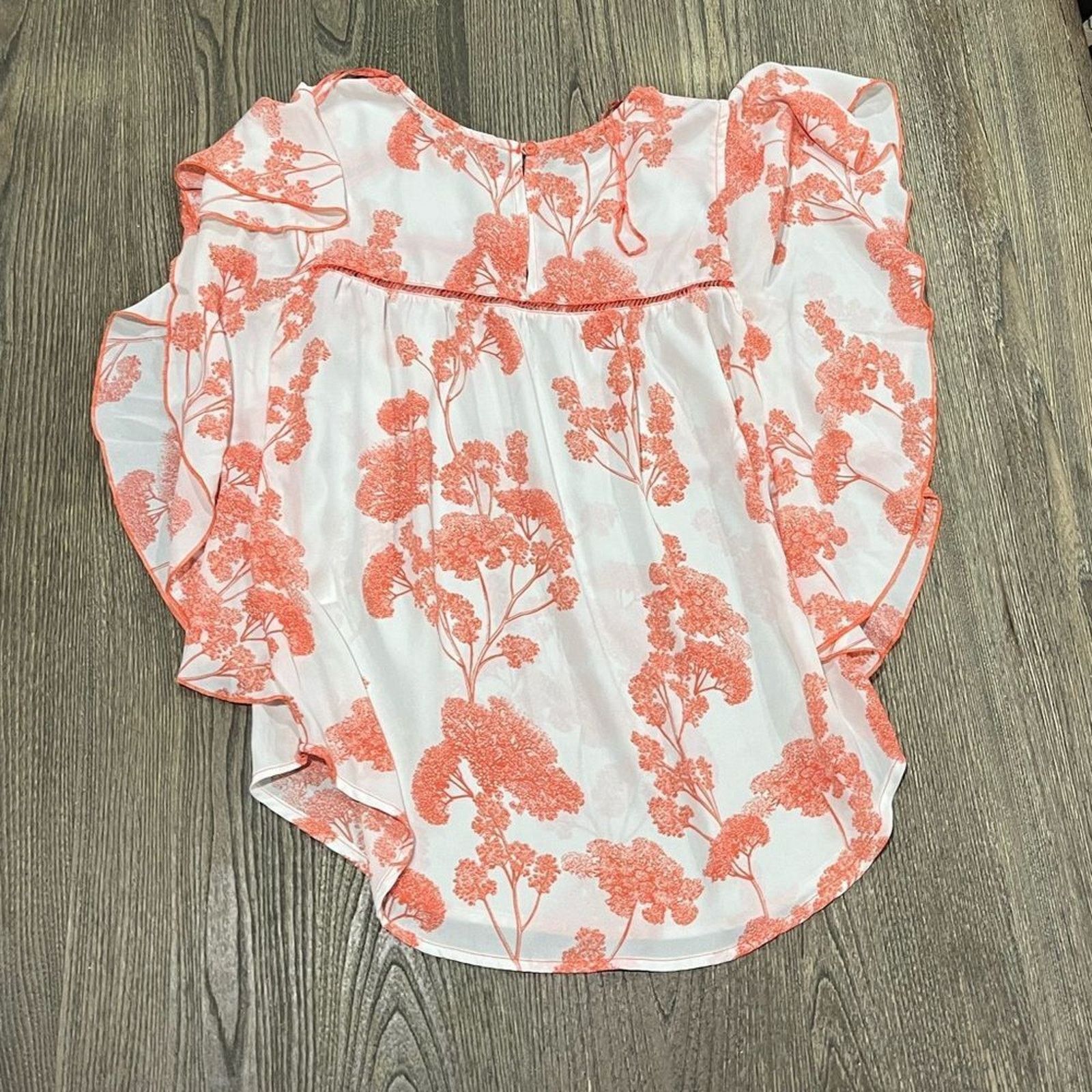 Vintage Joseph A Kimono Sleeve Printed Blouse Keyhole Back Size S Size S / US 4 / IT 40 - 2 Thumbnail