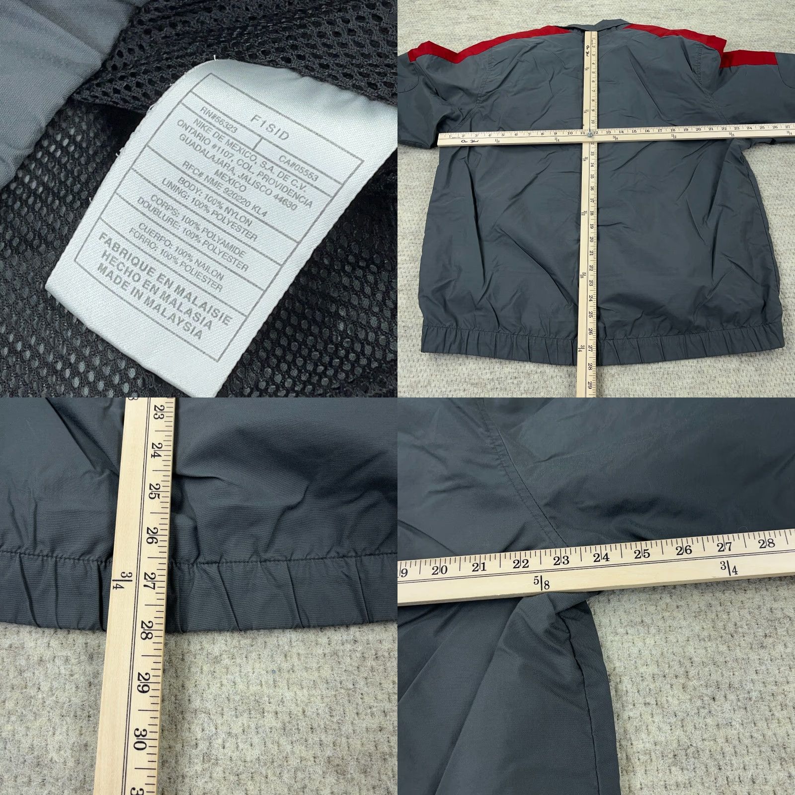 Nike VINTAGE Nike Jacket Mens Large Gray Windbreaker Zip Full Zip All Seasons Packable Pockets 80s 90s Retro Modern Nike Mens XL? Size US L / EU 52-54 / 3 - 8 Thumbnail