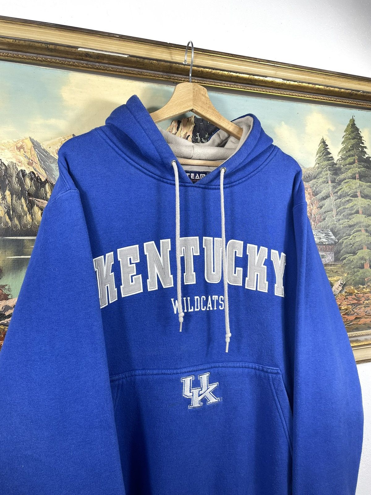 Vintage Retro 90s Kentucky Wildcats Hoodie Spellout Embroidery Logo Size US M / EU 48-50 / 2 - 5 Thumbnail