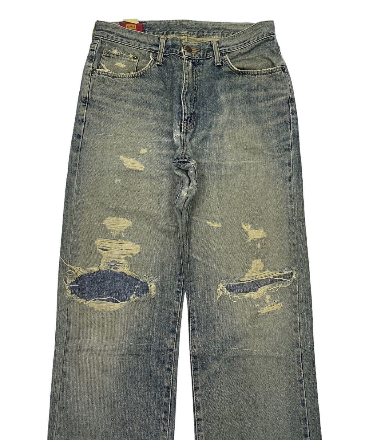 Other BAGGY JEANS EDWIN DISTRESSED DENIM JEANS Size US 32 / EU 48 - 5 Thumbnail