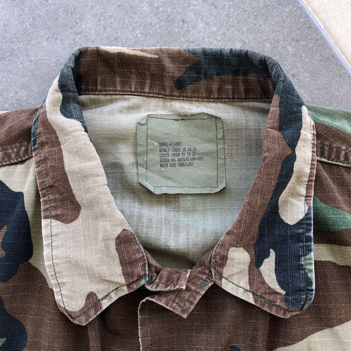 Vintage Vintage Army Combat Camouflage Jacket Size US S / EU 44-46 / 1 - 10 Thumbnail