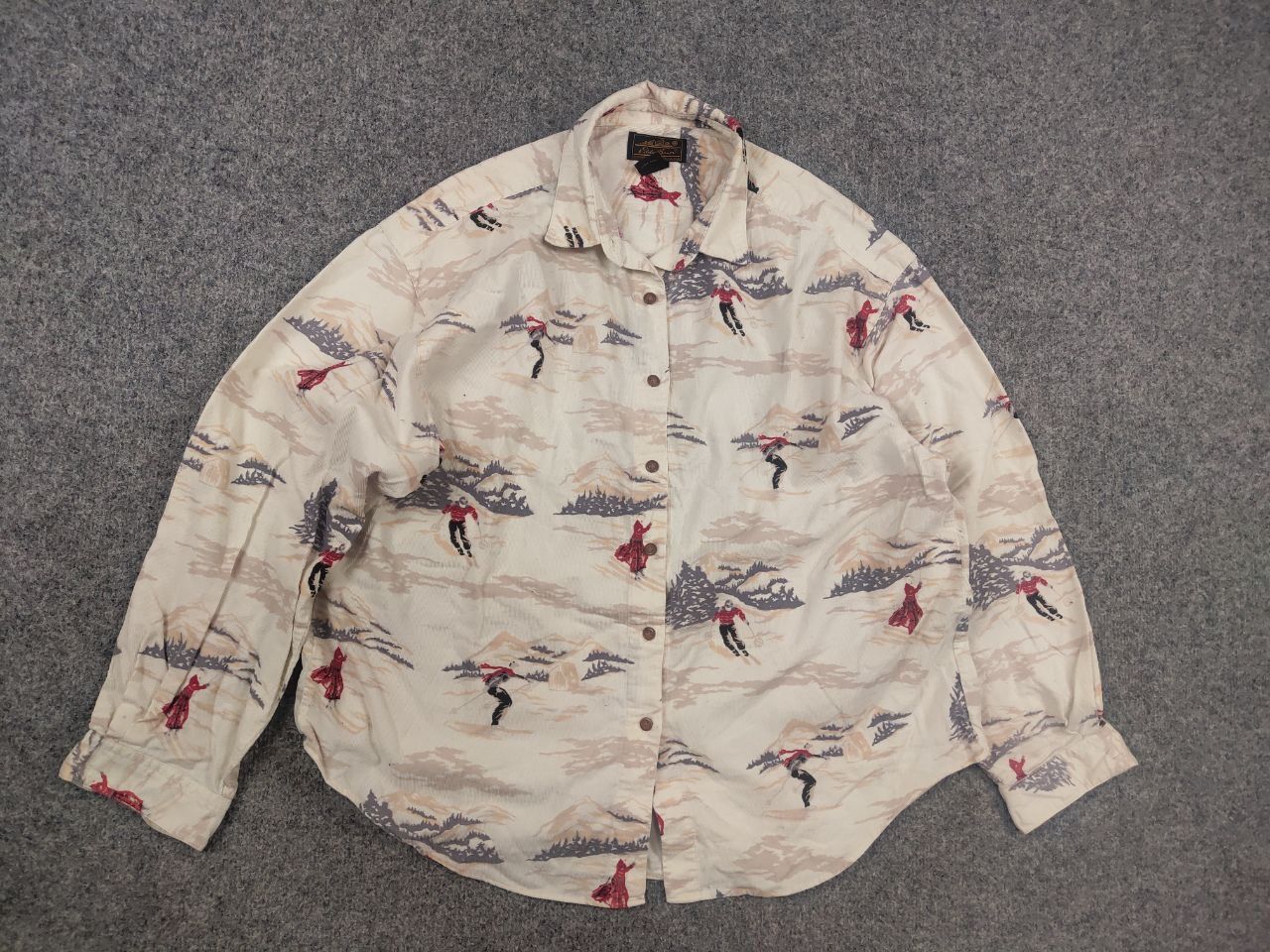 Eddie Bauer Vintage Eddie Bauer corduroy shirt print Long sleeve Size US L / EU 52-54 / 3 - 7 Thumbnail