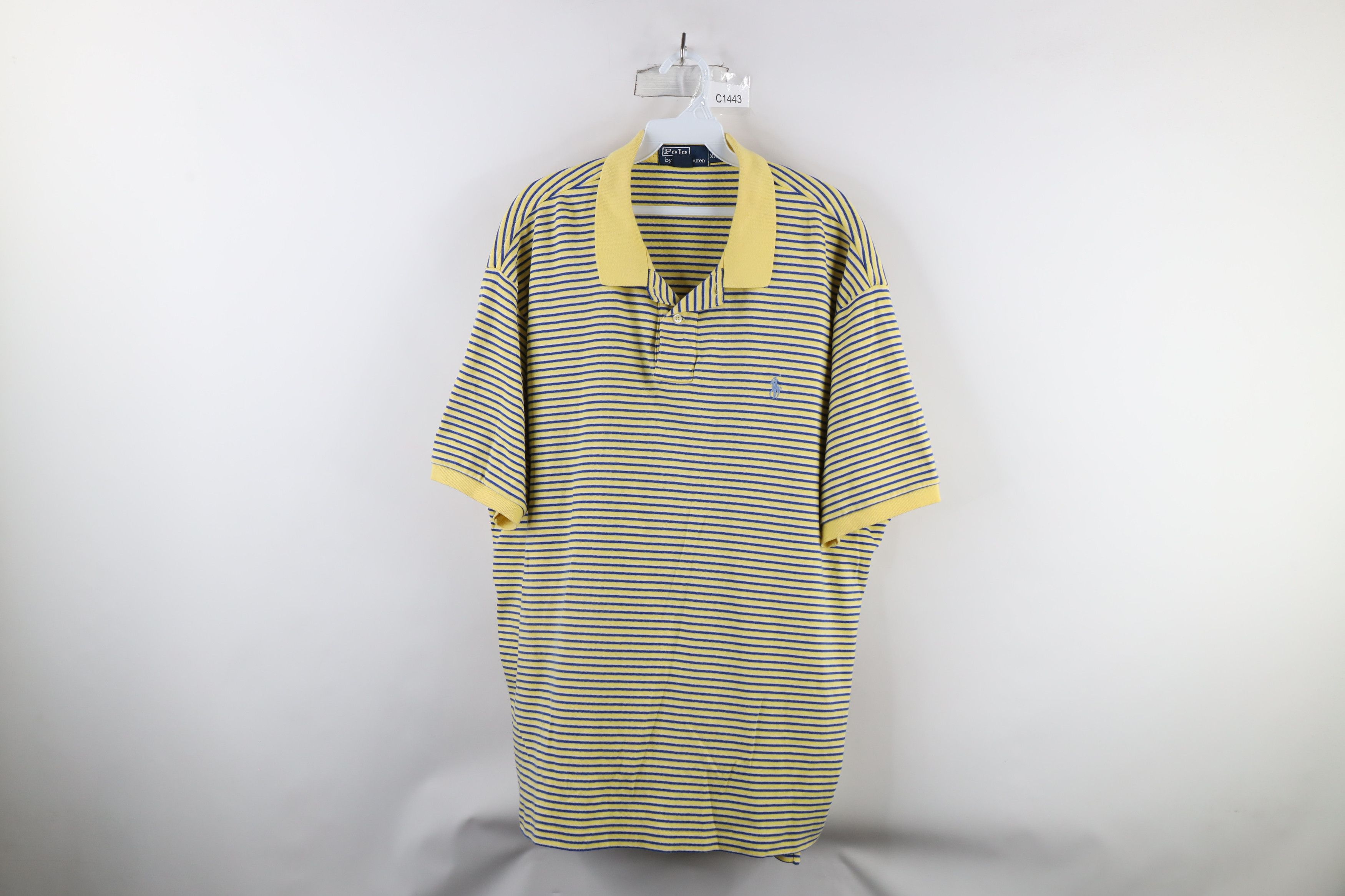 Ralph Lauren × Vintage Vintage 90s Ralph Lauren Touch Striped Collared Golf Polo Size US XXL / EU 58 / 5 - 1 Thumbnail