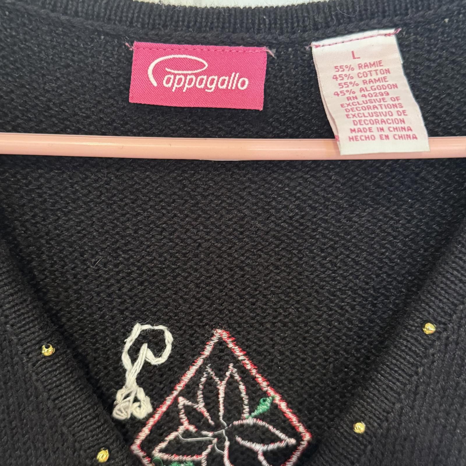 Other Appagallo Poinsetta Large Embroidered Christmas Vest Size L / US 10 / IT 46 - 3 Thumbnail