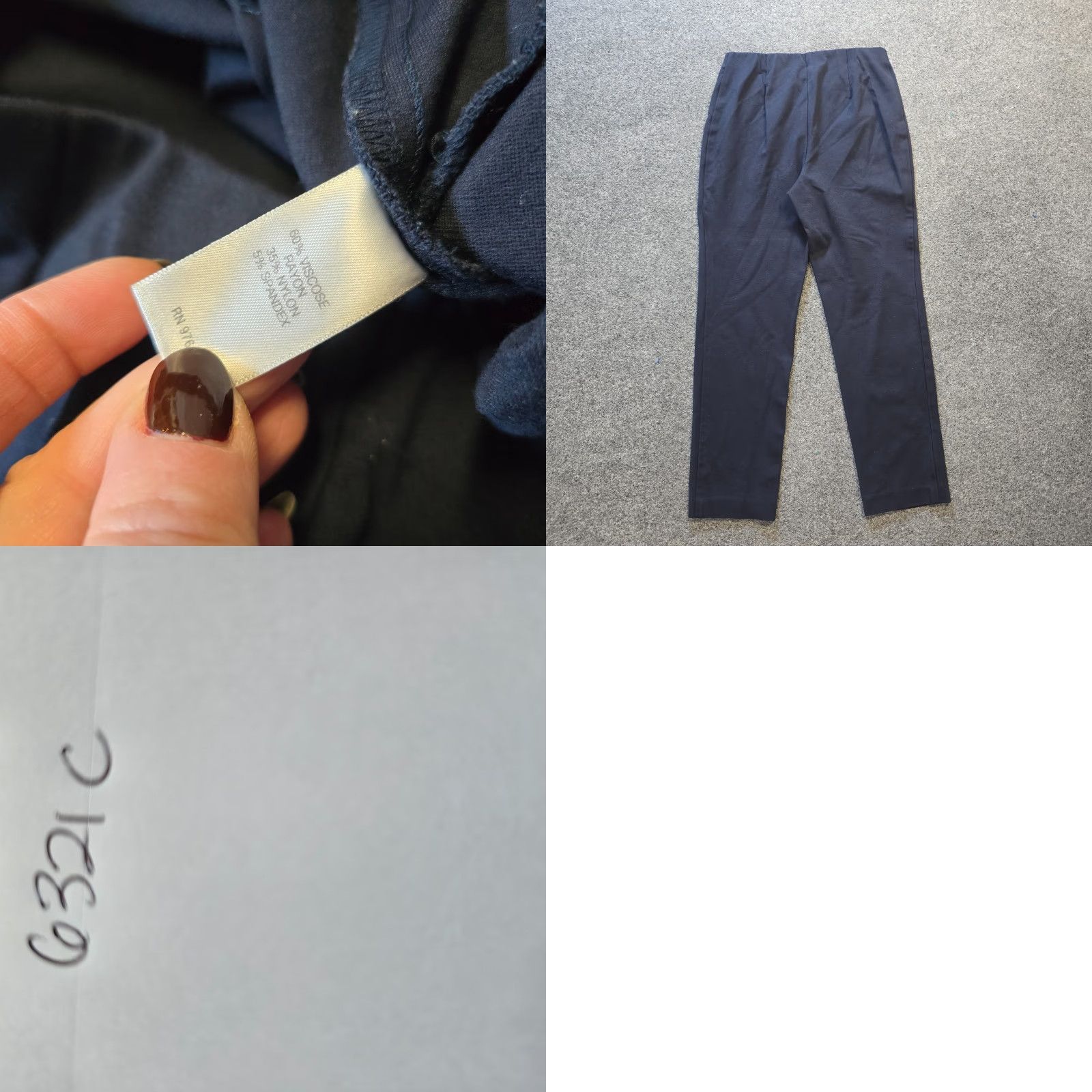 J. Jill J. Jill Pants Womens Petite XS Blue Ponte Slim Leg Stretchy Casual Basic Pants Size 26" / US 2 / IT 38 - 8 Thumbnail