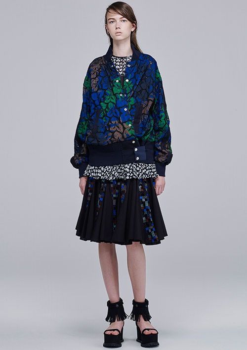 Sacai Lace Leaf Bomber Jacket Size US M / EU 48-50 / 2 - 6 Thumbnail