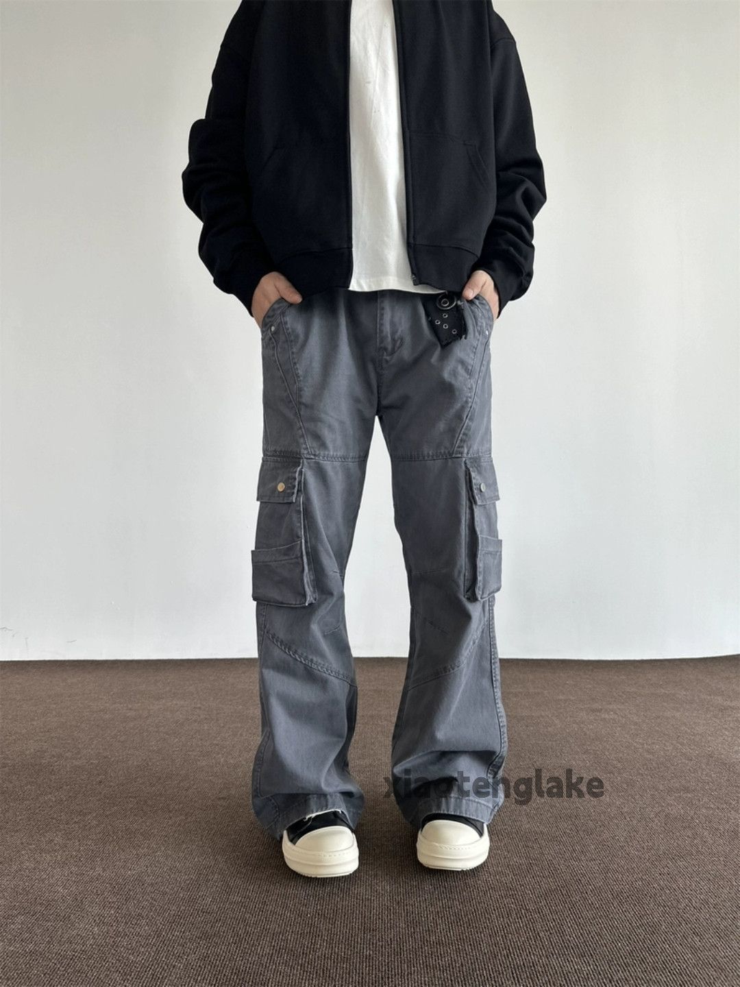 Designer × Japanese Brand × Vintage washed faded cleanfit yuppie bootcut punk cargo pants Size US 32 / EU 48 - 2 Thumbnail