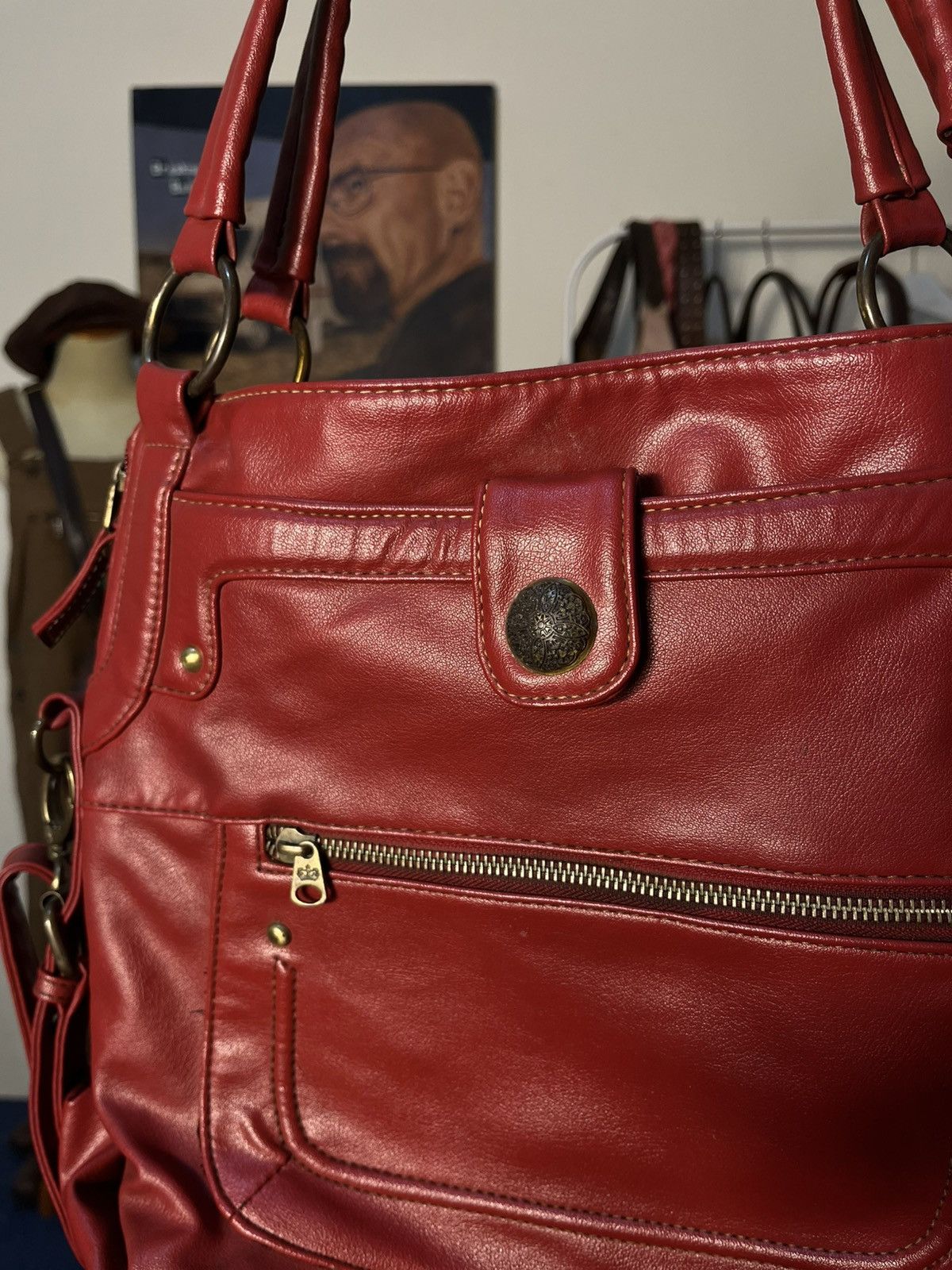 Japanese Brand Vtg red bag Size ONE SIZE - 3 Thumbnail