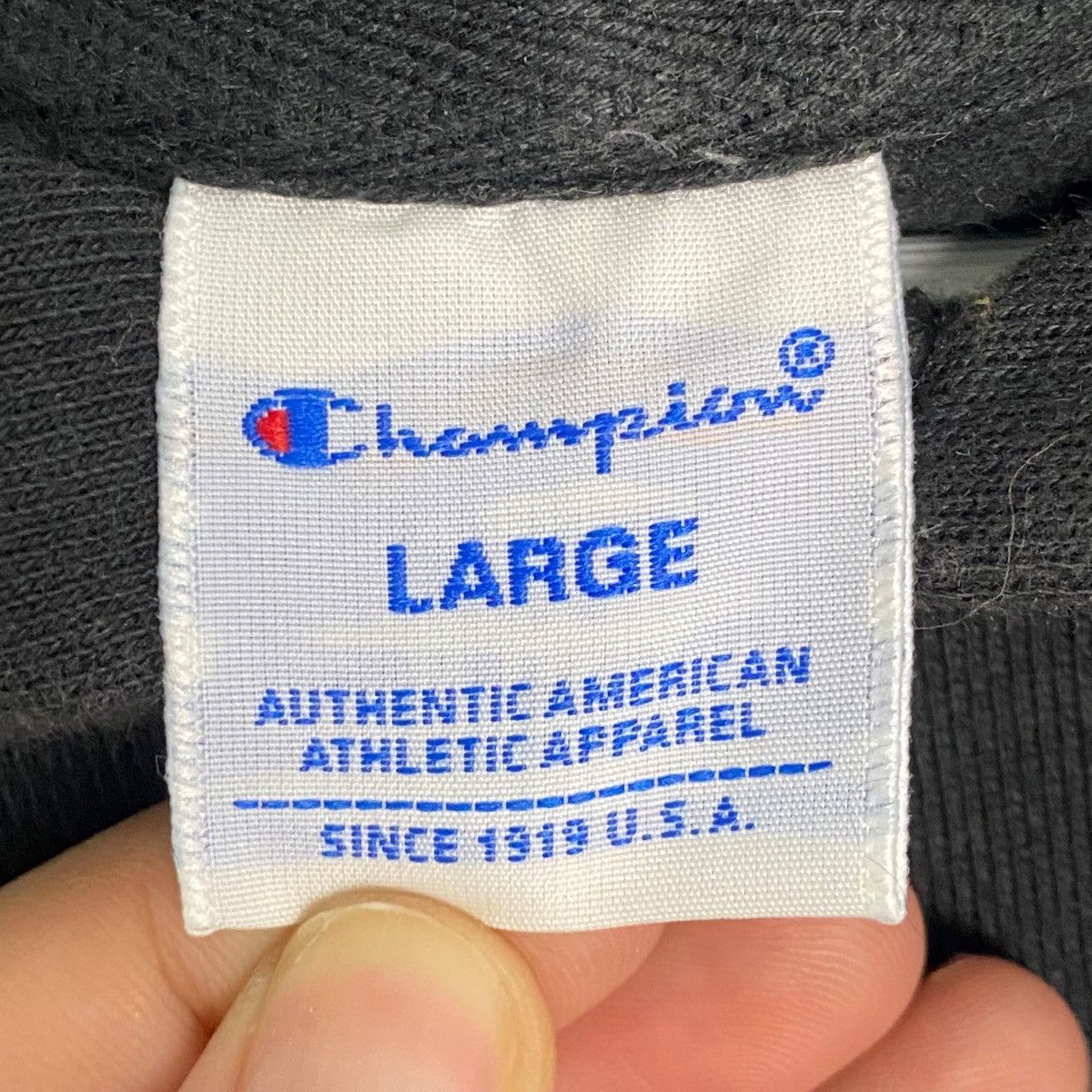 Other Vintage Champion Hoodie Sweatshirt Small Embroidery Black Size US L / EU 52-54 / 3 - 6 Thumbnail