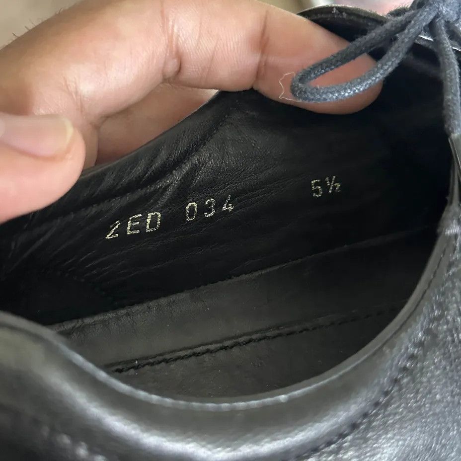 Prada Authentic Vintage Prada Black Leather Lace Up Shoes Size US 5.5 / EU 38 - 8 Thumbnail