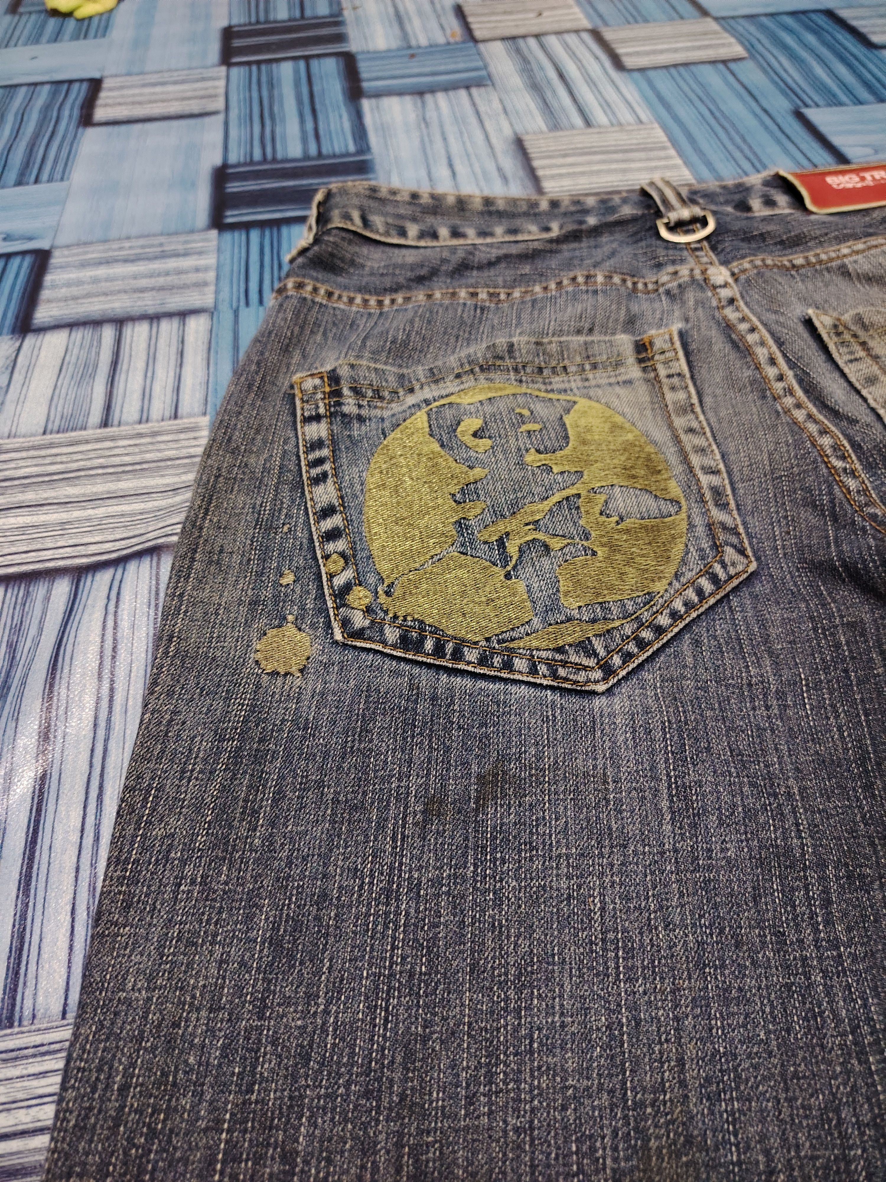 Samurai Jeans Japanese Osaka Big Train Embroidery Eagle Jeans Size US 28 / EU 44 - 22 Thumbnail