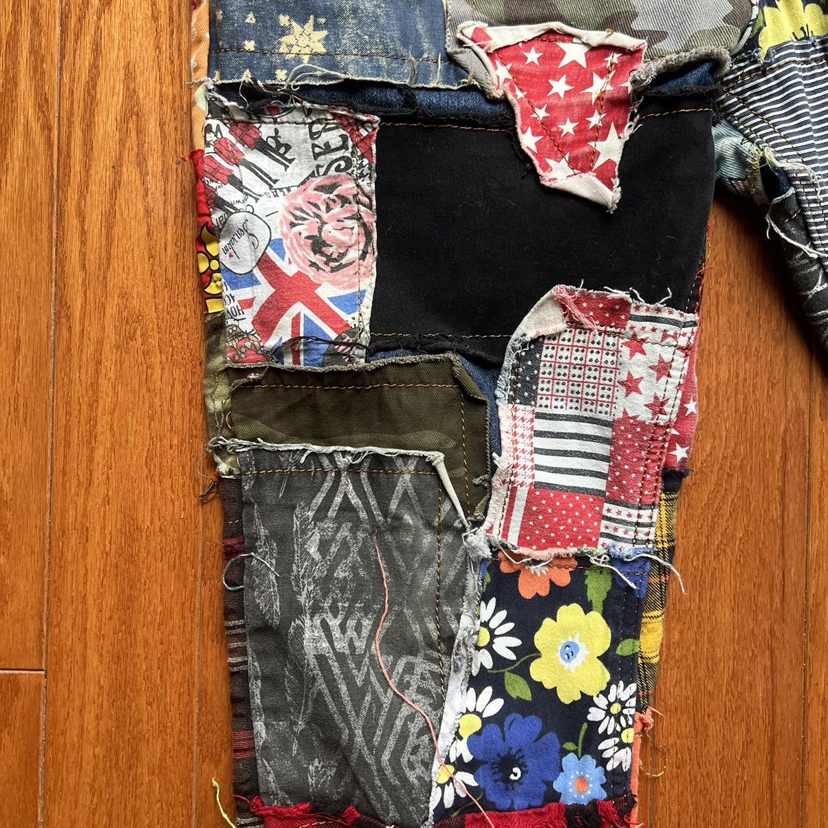 Hypebeast × Japanese Brand × Vintage Vintage Patchwork Kapital Style Denim Biepa Size US 36 / EU 52 - 7 Thumbnail