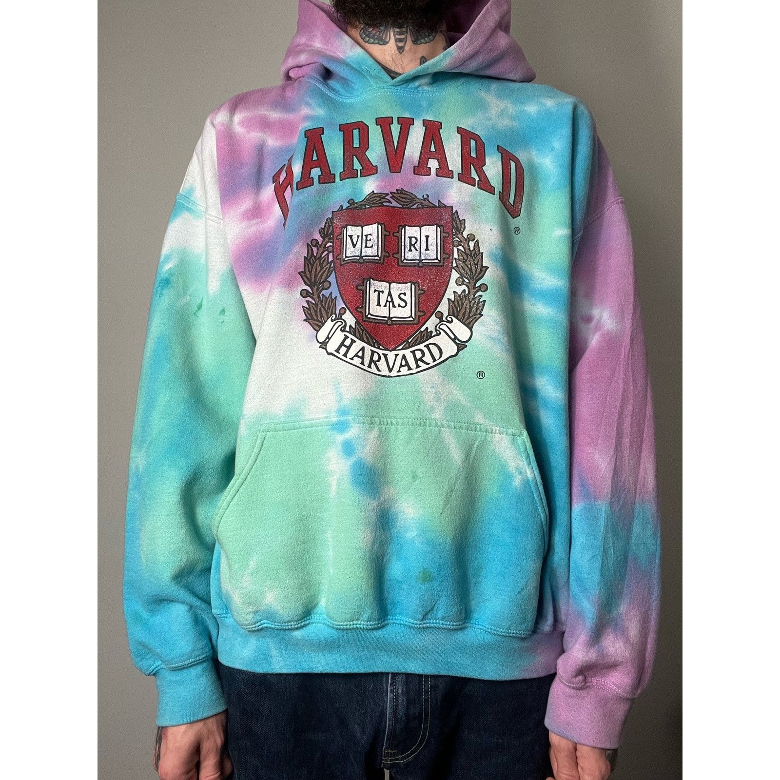 Harvard tie dye hoodie deals