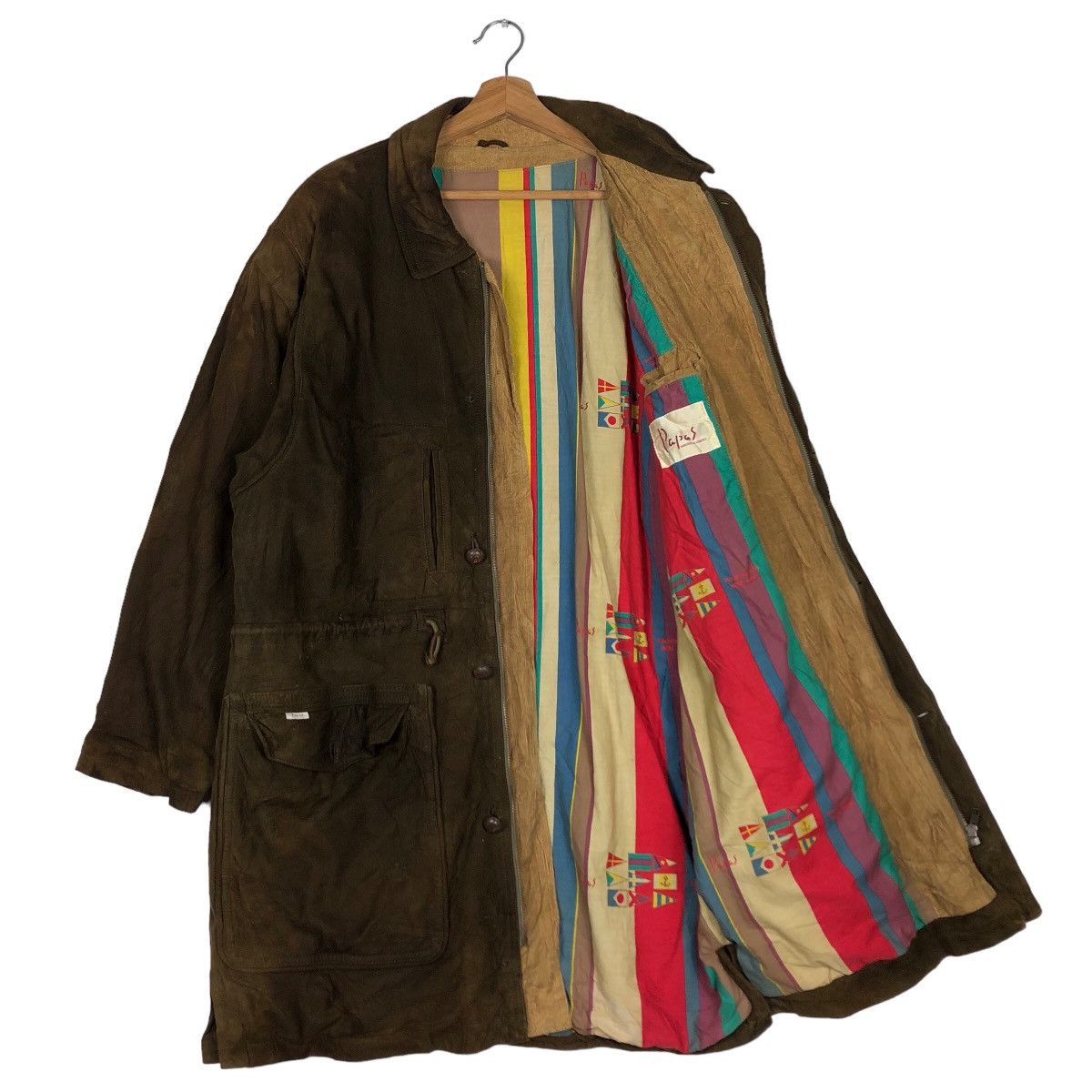 Japanese Brand 🔥Vintage Leather Jacket Rare Papas Issey Miyake Japan Size US M / EU 48-50 / 2 - 10 Thumbnail