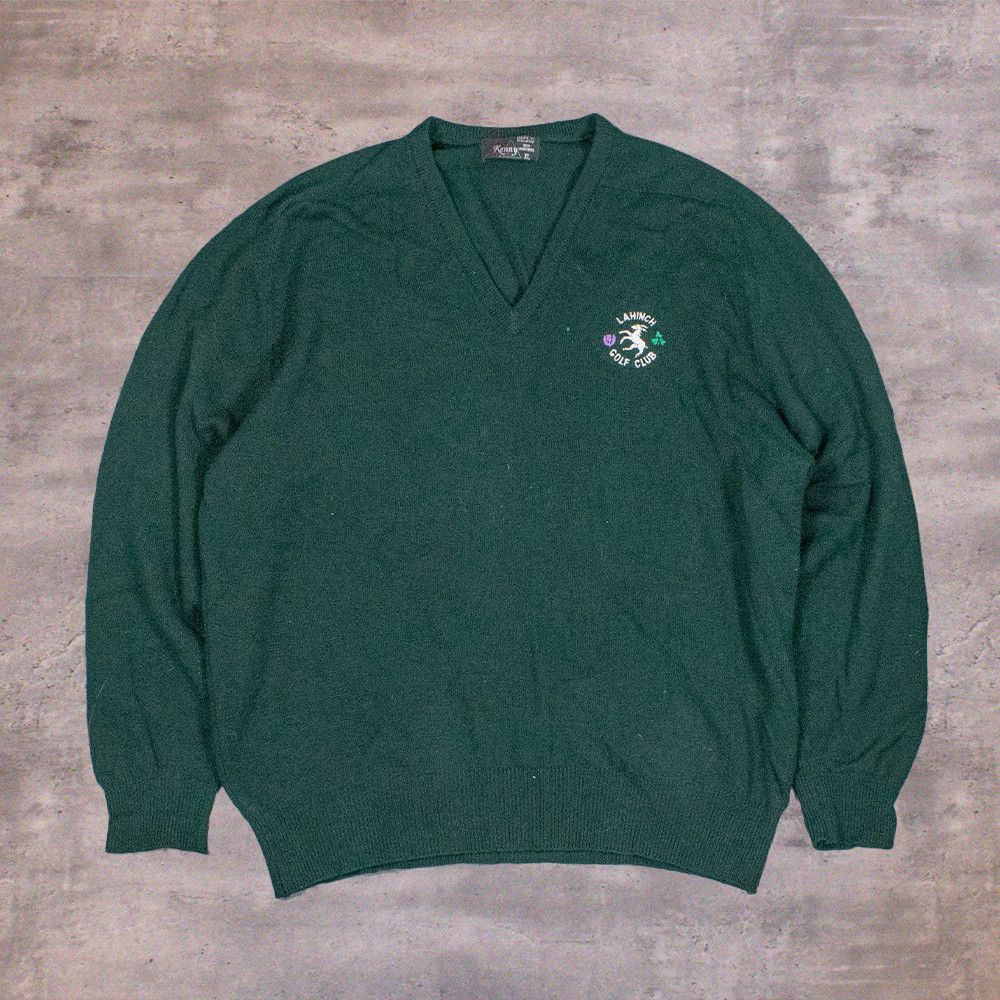 Lil Yachty Vintage 1990s Larry Golf Club V Neck Knitted Sweater Size US XL / EU 56 / 4 - 1 Thumbnail