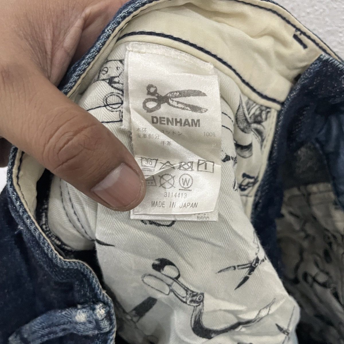 DENHAM Vintage Denham Japan Artisan Rare Buckle Denim Size US 30 / EU 46 - 8 Thumbnail