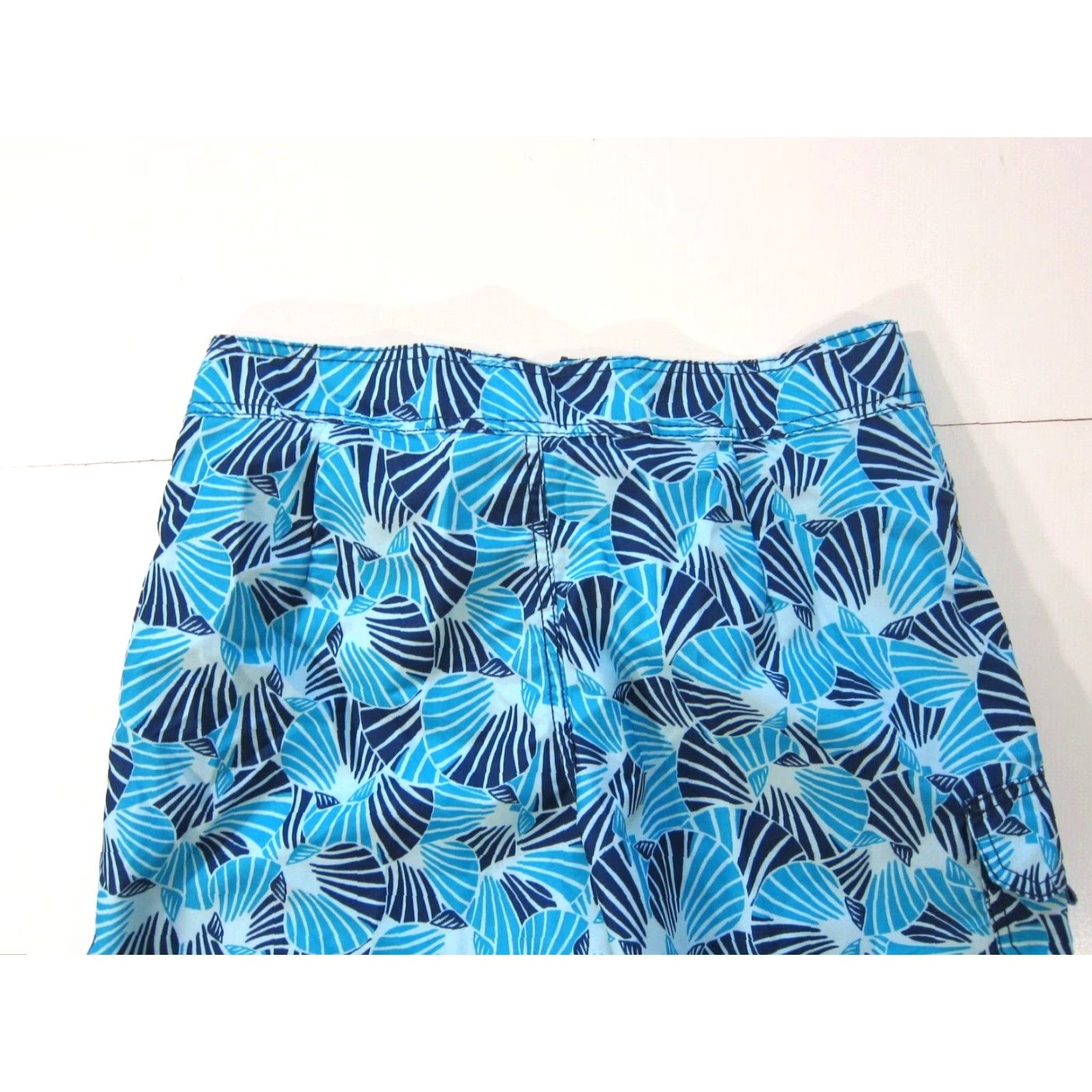 Vintage Kanu Surf Blue Floral Geometric Pocket Lightweight Swim Board Short Women 6 Size 28" / US 6 / IT 42 - 5 Thumbnail