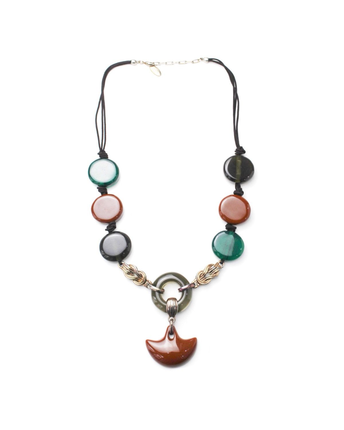 Hiroko Koshino Homme 2000S HIROKO BIS KOSHINO JAPAN CRESCENT SPIRIT NECKLACE Size ONE SIZE - 1 Thumbnail