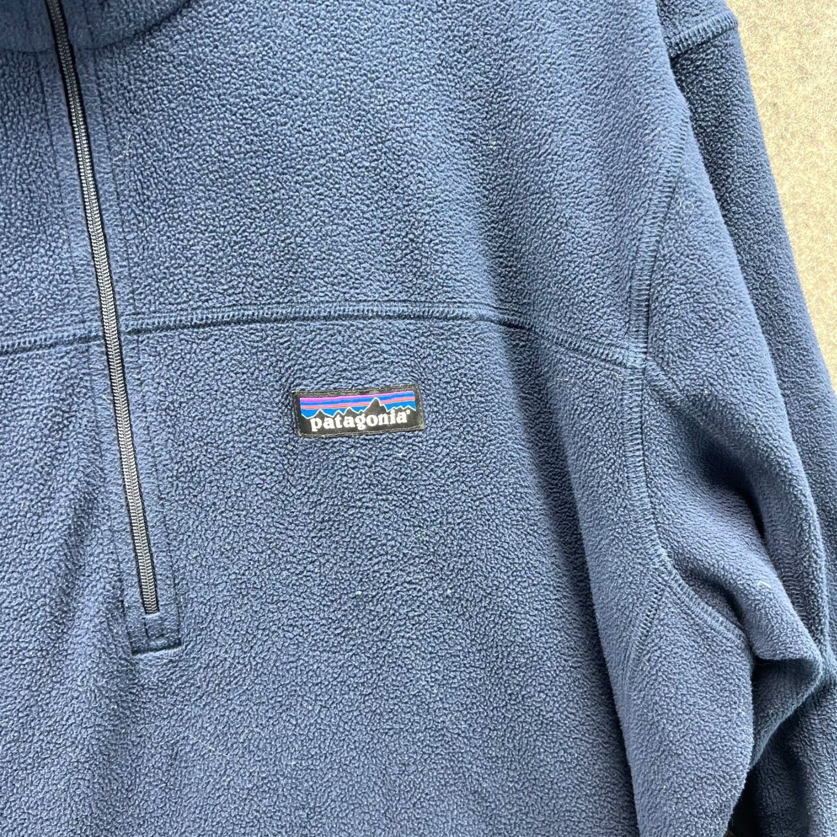Patagonia Patagonia Pullover Sweater XL Blue Fleece Mock Neck Size US XL / EU 56 / 4 - 5 Thumbnail