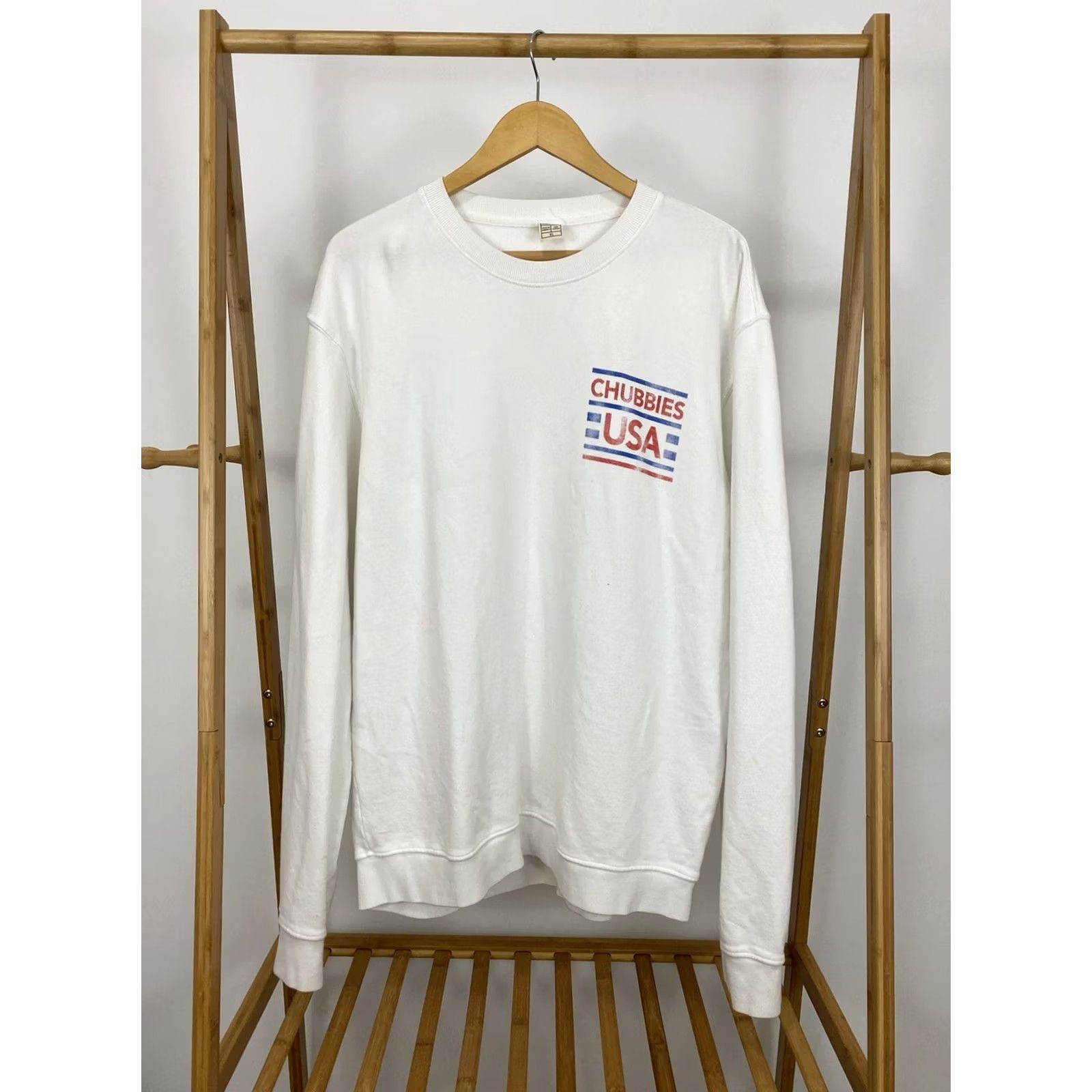 Chubbies Chubbies Sweatshirt USA White XL Men RARE Thigh Out Sky Out American Made Size XL Size US XL / EU 56 / 4 - 4 Thumbnail
