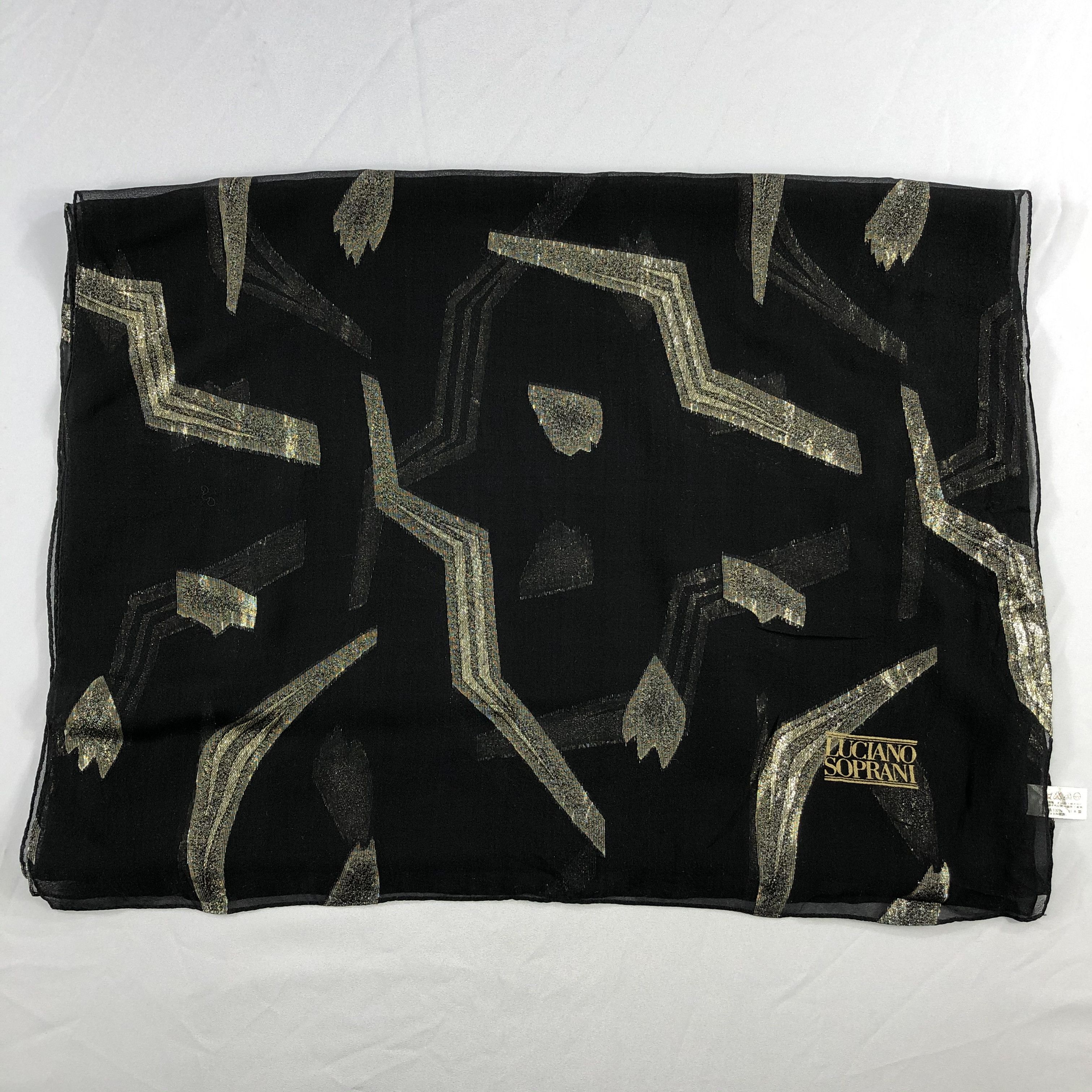 Vintage Vintage Luciano Soprani Silk Scarf Size ONE SIZE - 3 Thumbnail