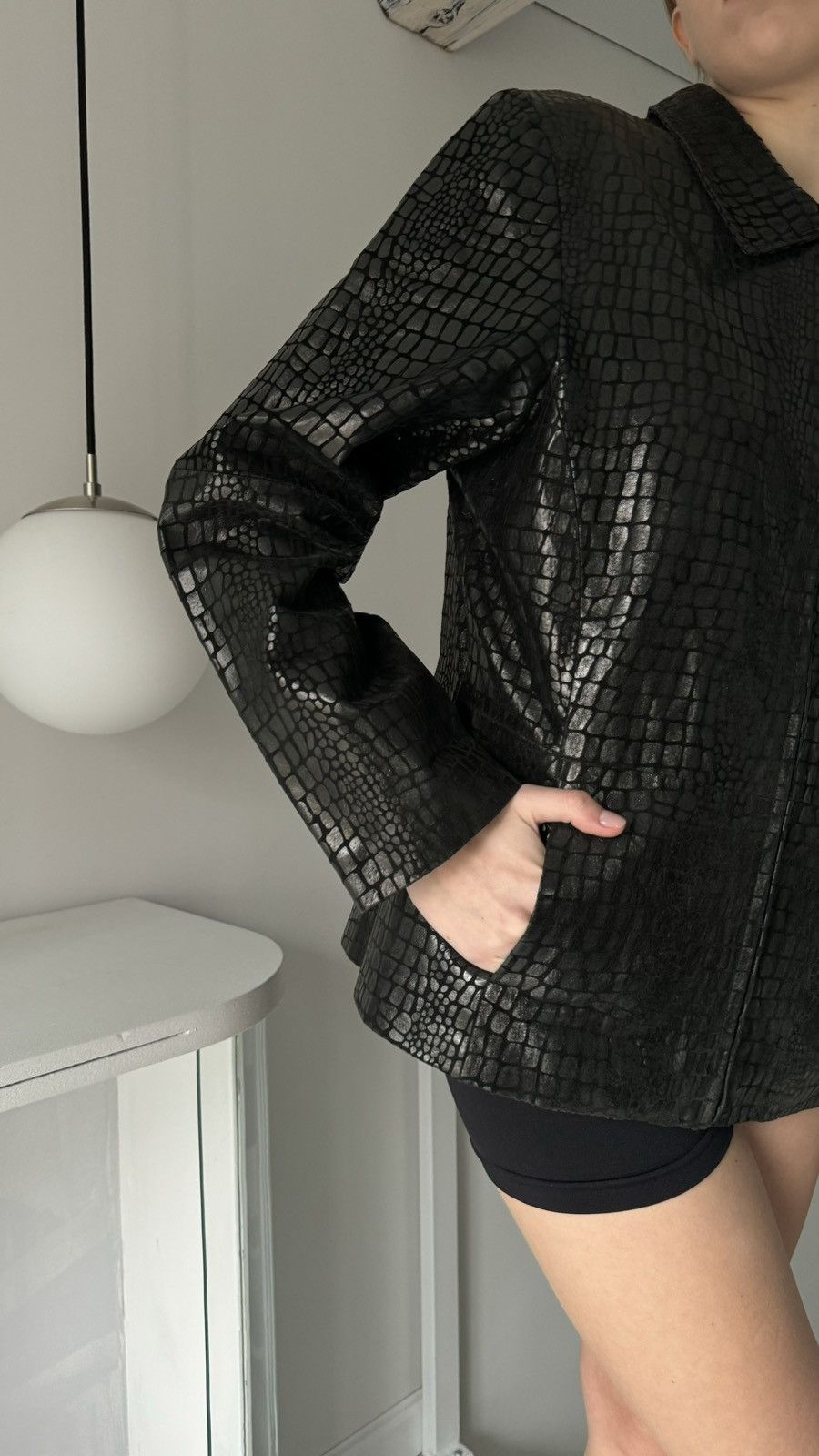 Vintage Vintage Japanese leather jacket like snake print Size S / US 4 / IT 40 - 4 Thumbnail