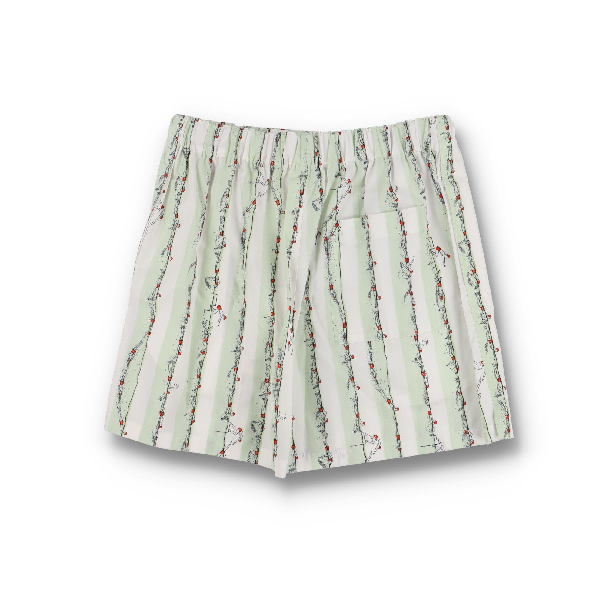 Bottega Veneta Light Cyan Swimmers Print Bermuda Shorts Size US 34 / EU 50 - 6 Thumbnail