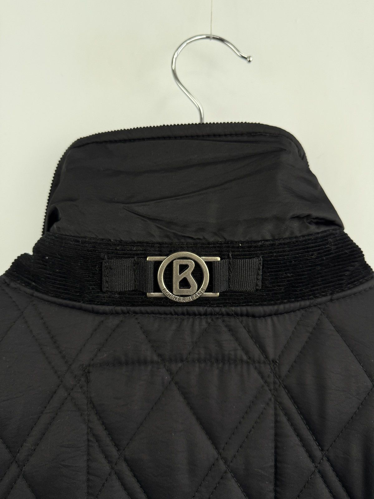 Bogner 🇮🇹 Vintage Bogner Jeans Quilted Jacket Corduroy Collar Retro Size US XL / EU 56 / 4 - 13 Thumbnail