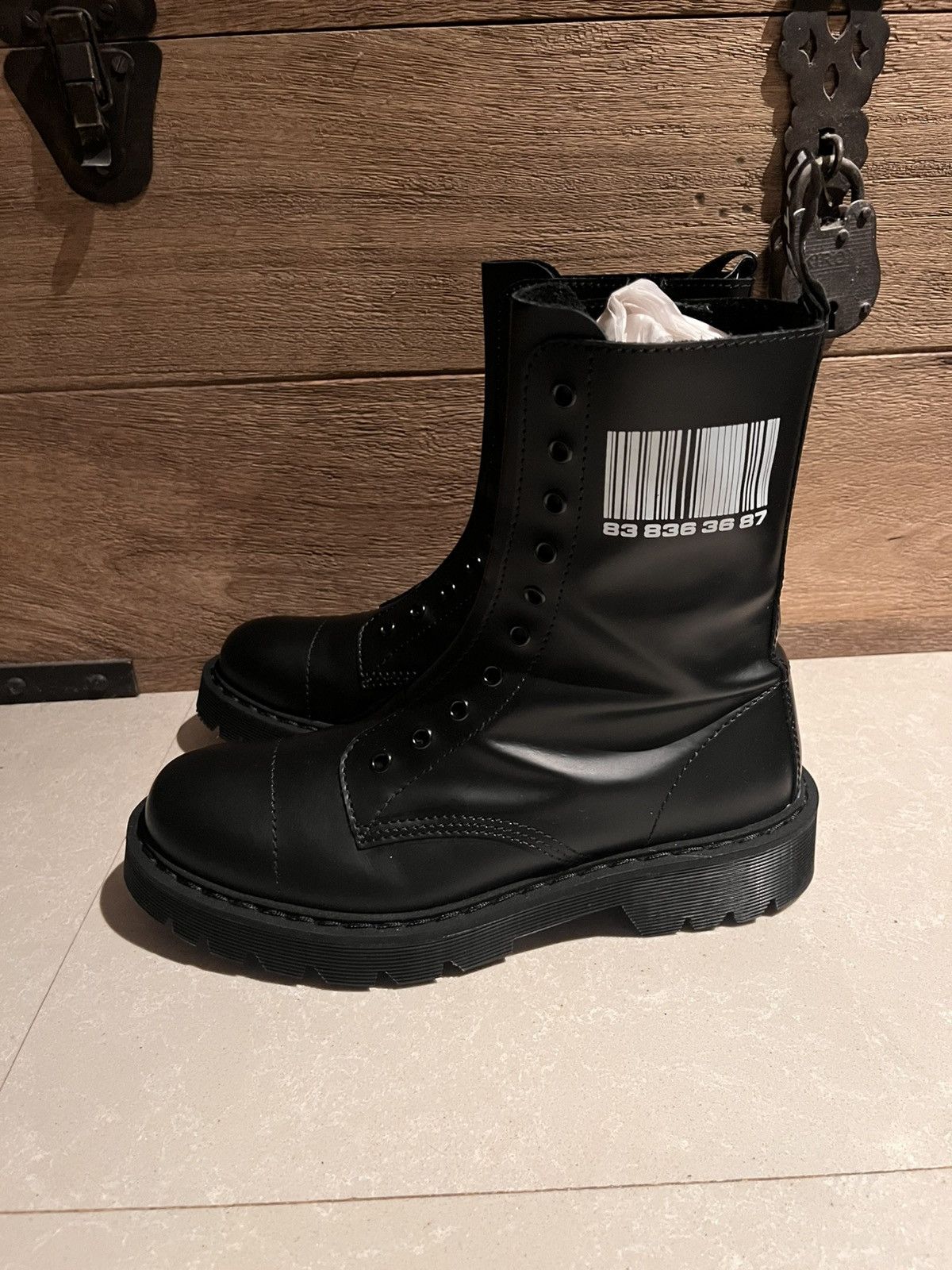 Vetements VETEMENTS BARCODE ARMY BOOTS Size US 7 / EU 40 - 3 Thumbnail