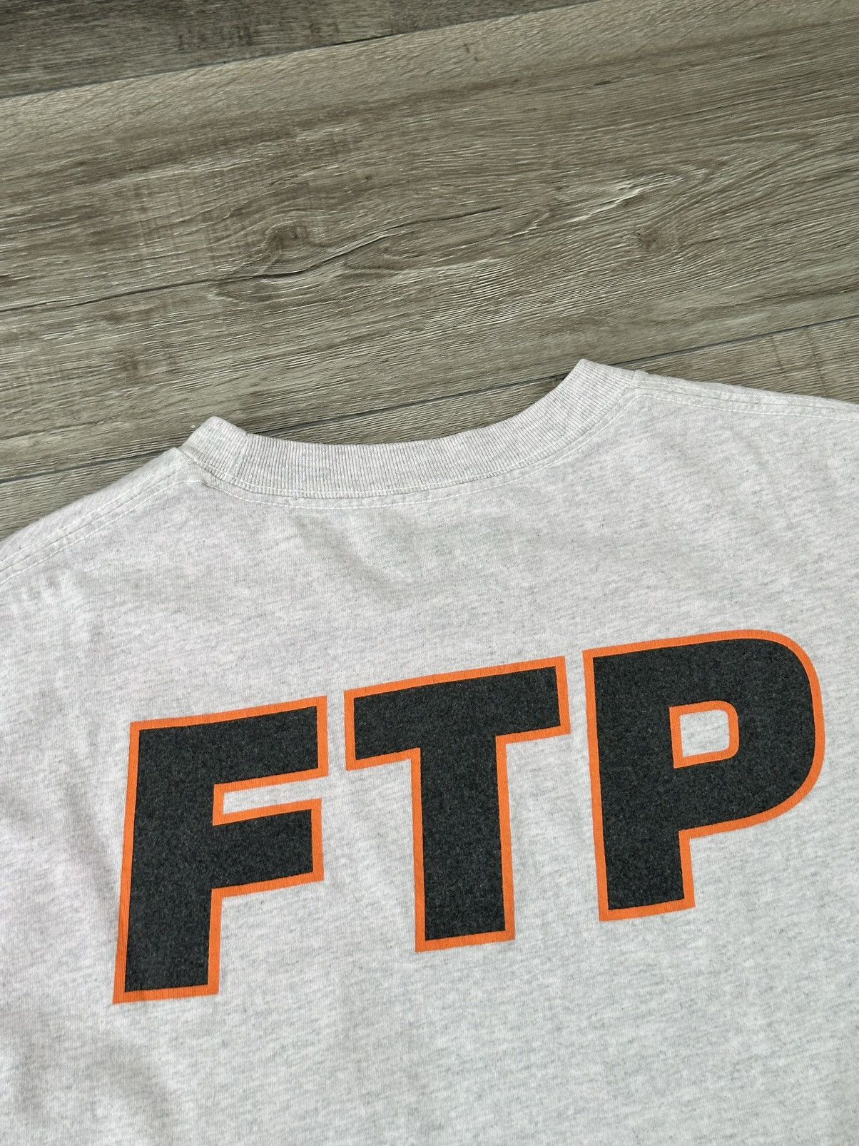Fuck The Population FTP Fuck The Population Grey Outline Logo Tee Sz. XL Size US XL / EU 56 / 4 - 4 Thumbnail