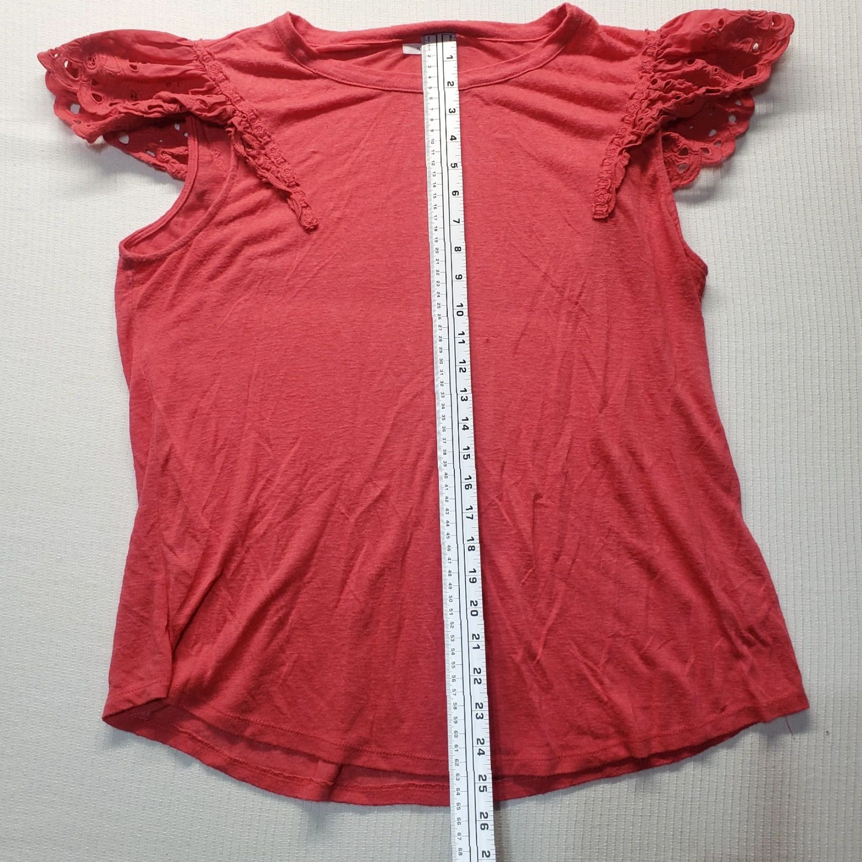 Vintage Maurices Solid Red Lace Sleeve Cap Tee T-Shirt Adult Women's Size XXL 2XL Size XXL / US 16-18 / IT 52-54 - 5 Thumbnail