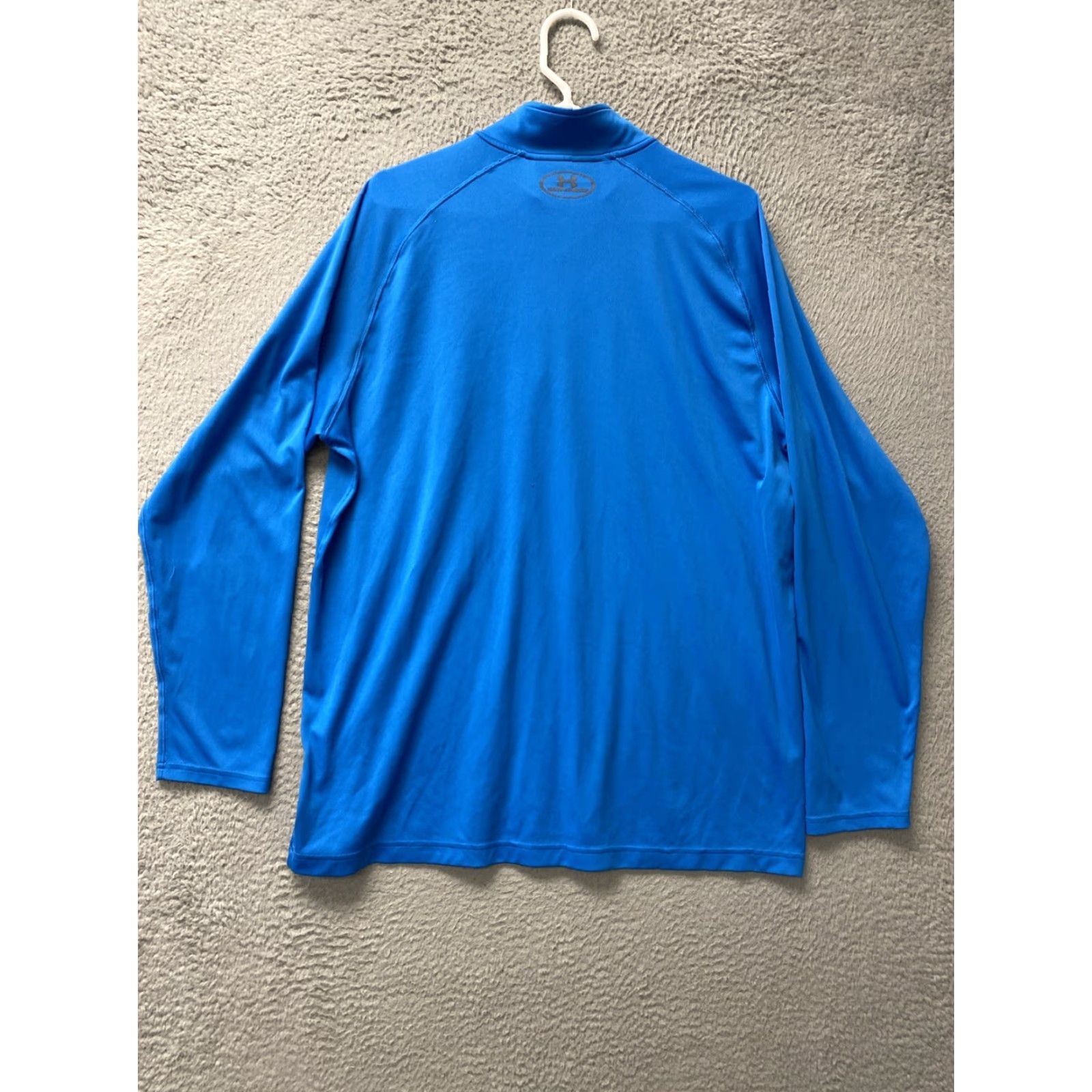 Under Armour Under Armour Shirt Men XL Blue 1/4 Zip HeatGear Athletic Cross Training Gym & Running Women? No. Ends with Mens. Size US XL / EU 56 / 4 - 7 Thumbnail