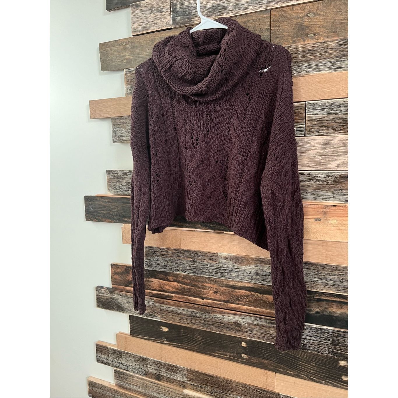 Free People Free People Womens Shades of Dawn Crop Sweater. Size XS Size XS / US 0-2 / IT 36-38 - 1 Thumbnail