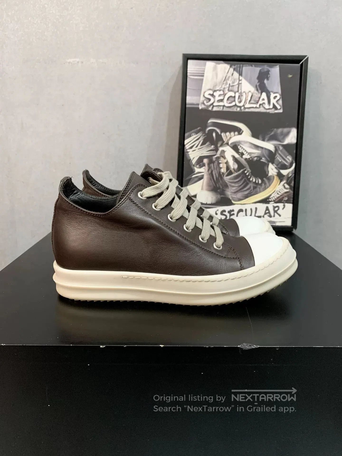 Rick Owens Rick Owens Leather Low. Size US 4 / IT 34 - 1 Thumbnail