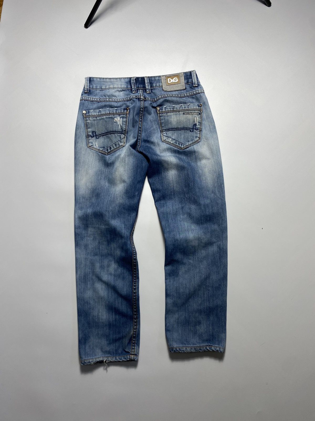 Dolce & Gabbana × Vintage Vintage Dolce Gabbana Washed Denim Distressed Y2K Retro 00s Size US 32 / EU 48 - 12 Thumbnail