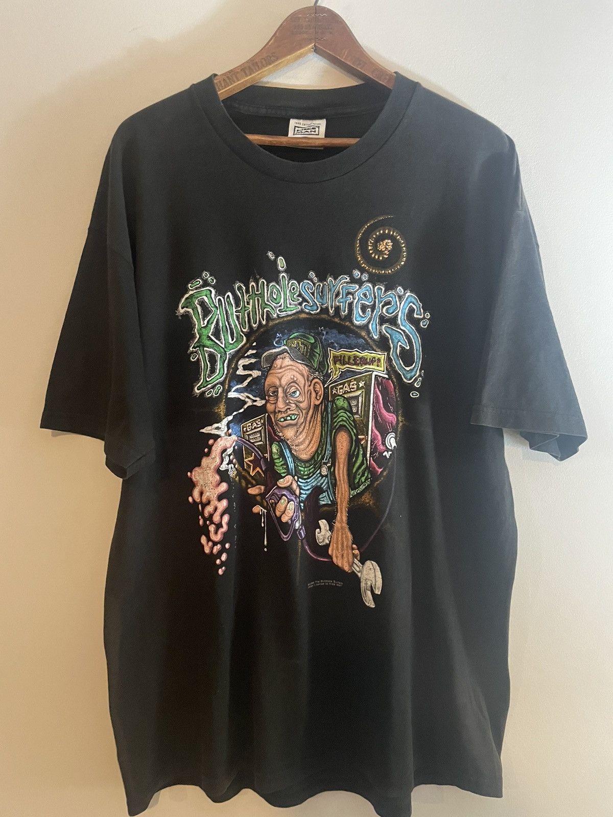 Image of Band Tees Vintage 94 Butthole Surfers Band T Shirt in Black, Men's (Size XL)