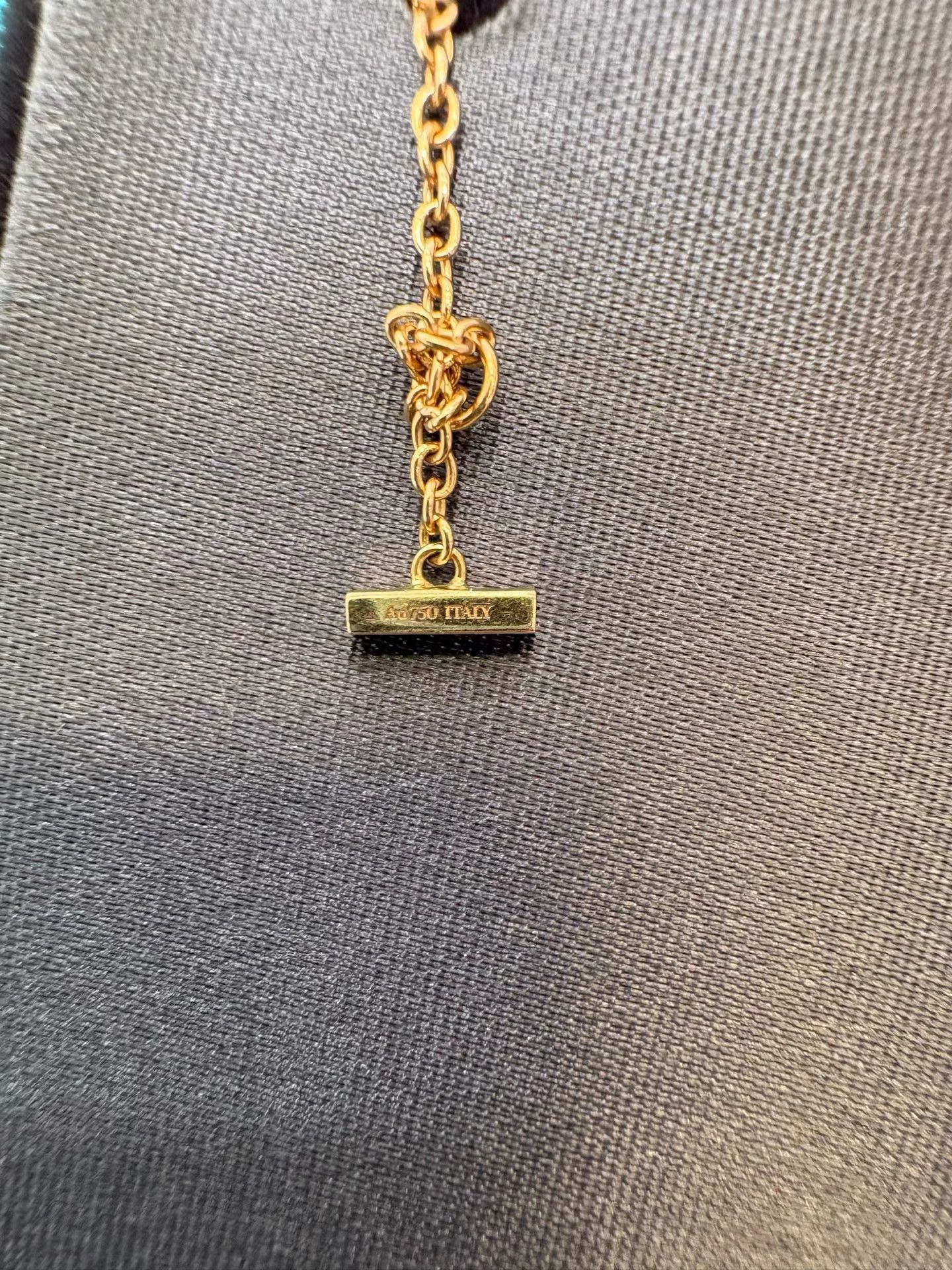 Tiffany & Co. Tiffany & Co. T Series Diamond Smile Gold Necklace K36 Size ONE SIZE - 3 Thumbnail