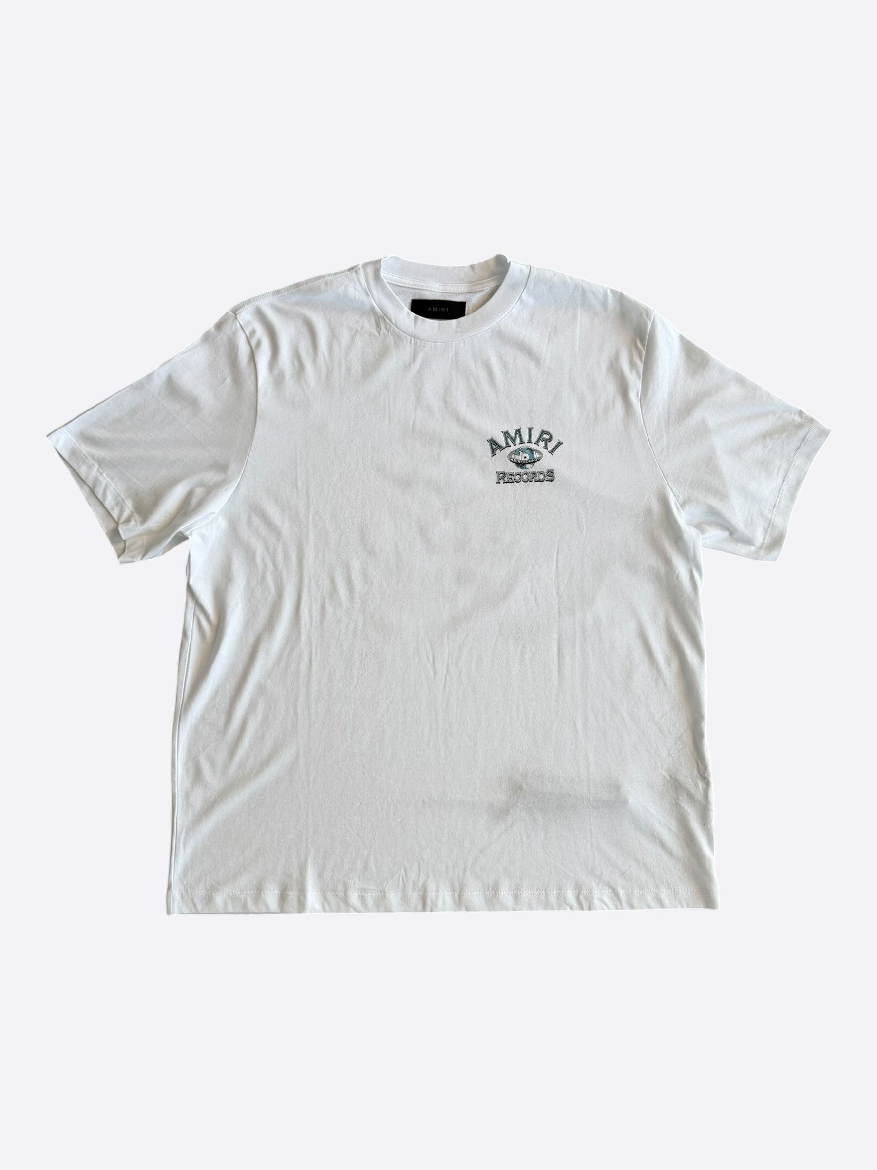 Amiri Amiri White Records Logo T-Shirt Size US XXL / EU 58 / 5 - 1 Thumbnail